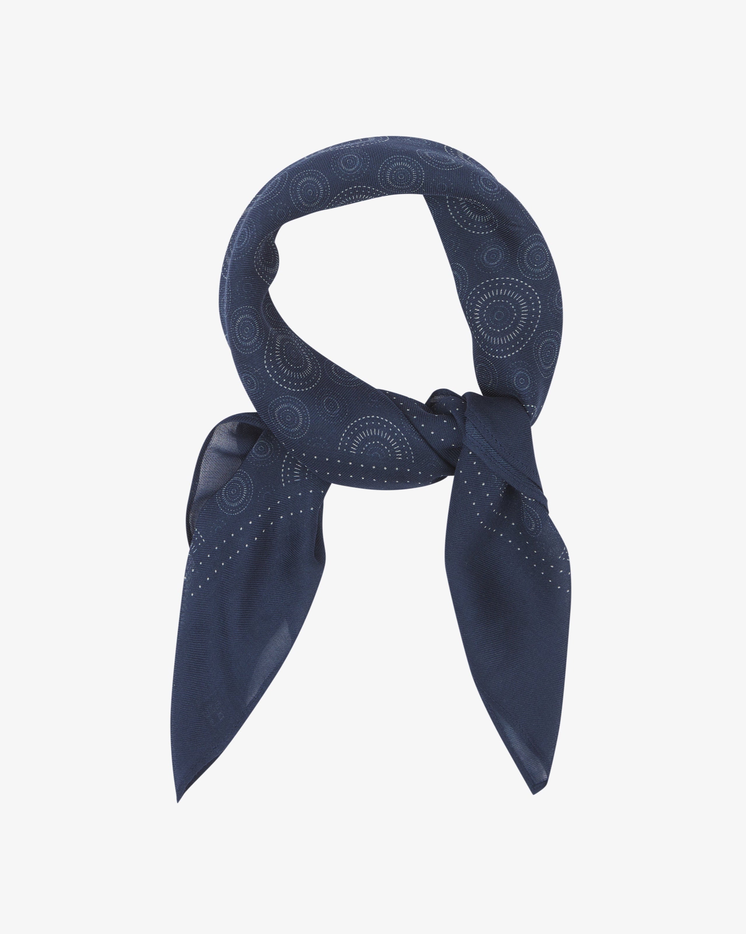 Noughts in Indigo - Bohemian Style Bandana