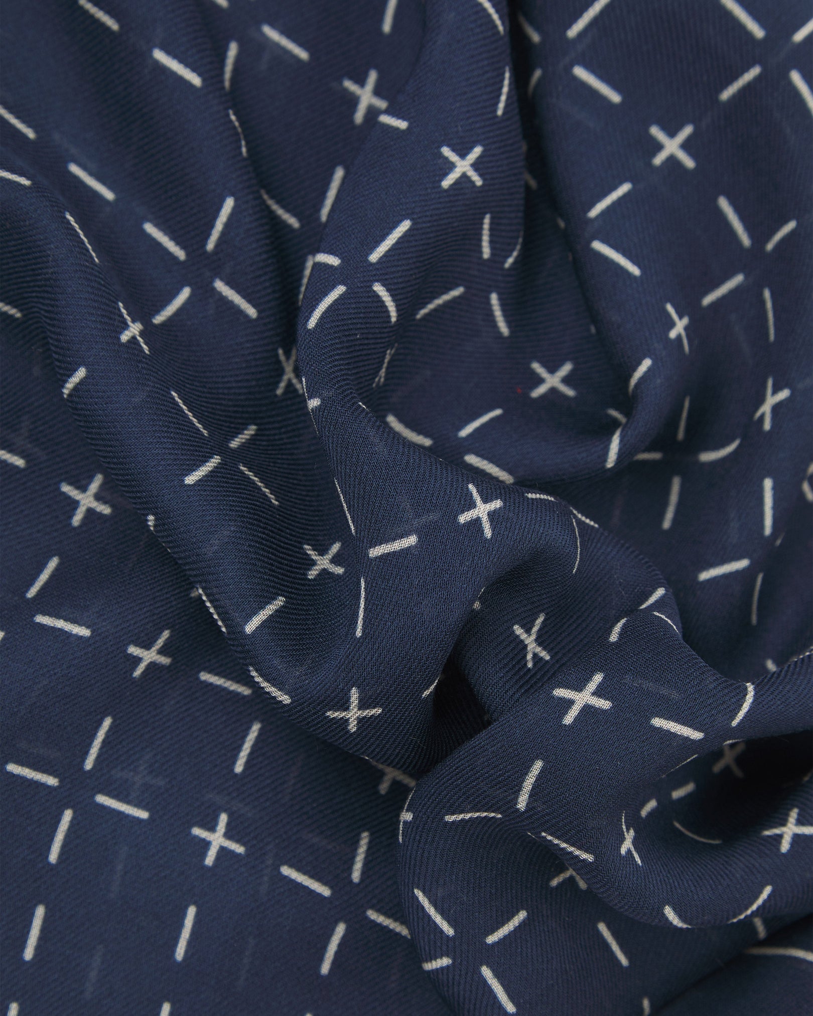 Crosses in Indigo - Bohemian Style Bandana
