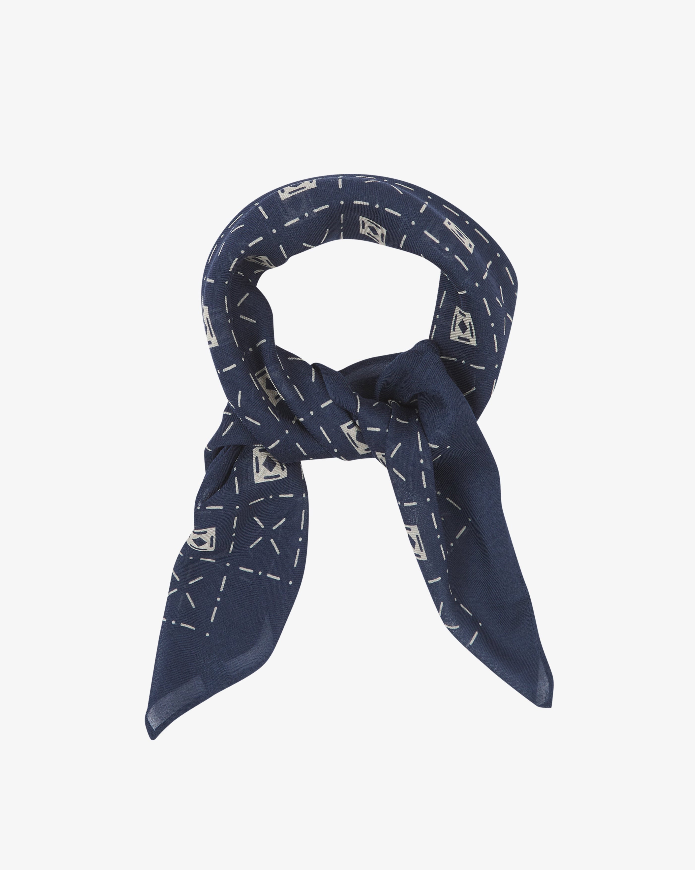 Diamonds in Indigo - Bohemian Style Bandana