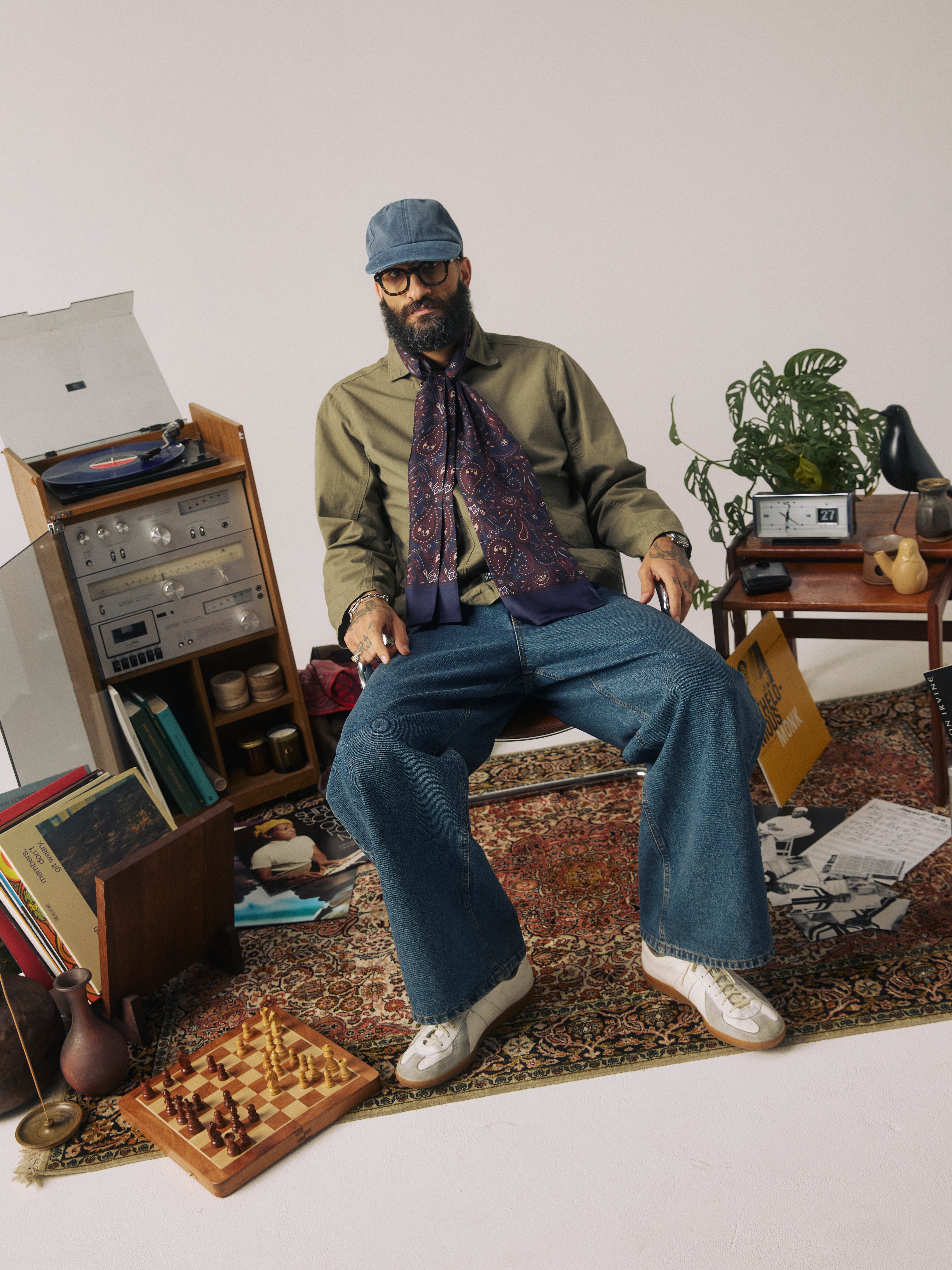 Men's Silk Scarf - Windermere | Mahogany Daze