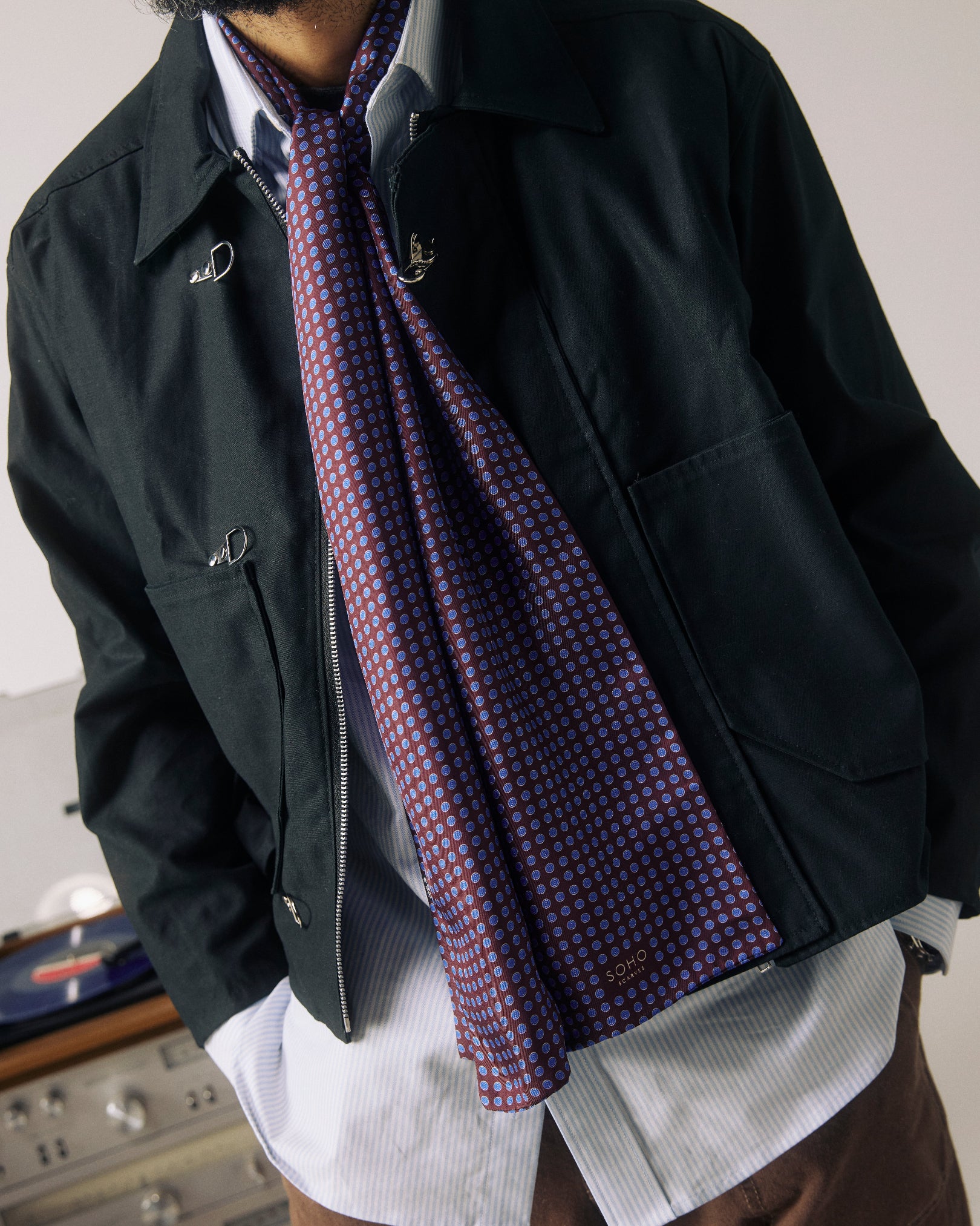 Silk Scarf - Skytree | Mahogany Daze