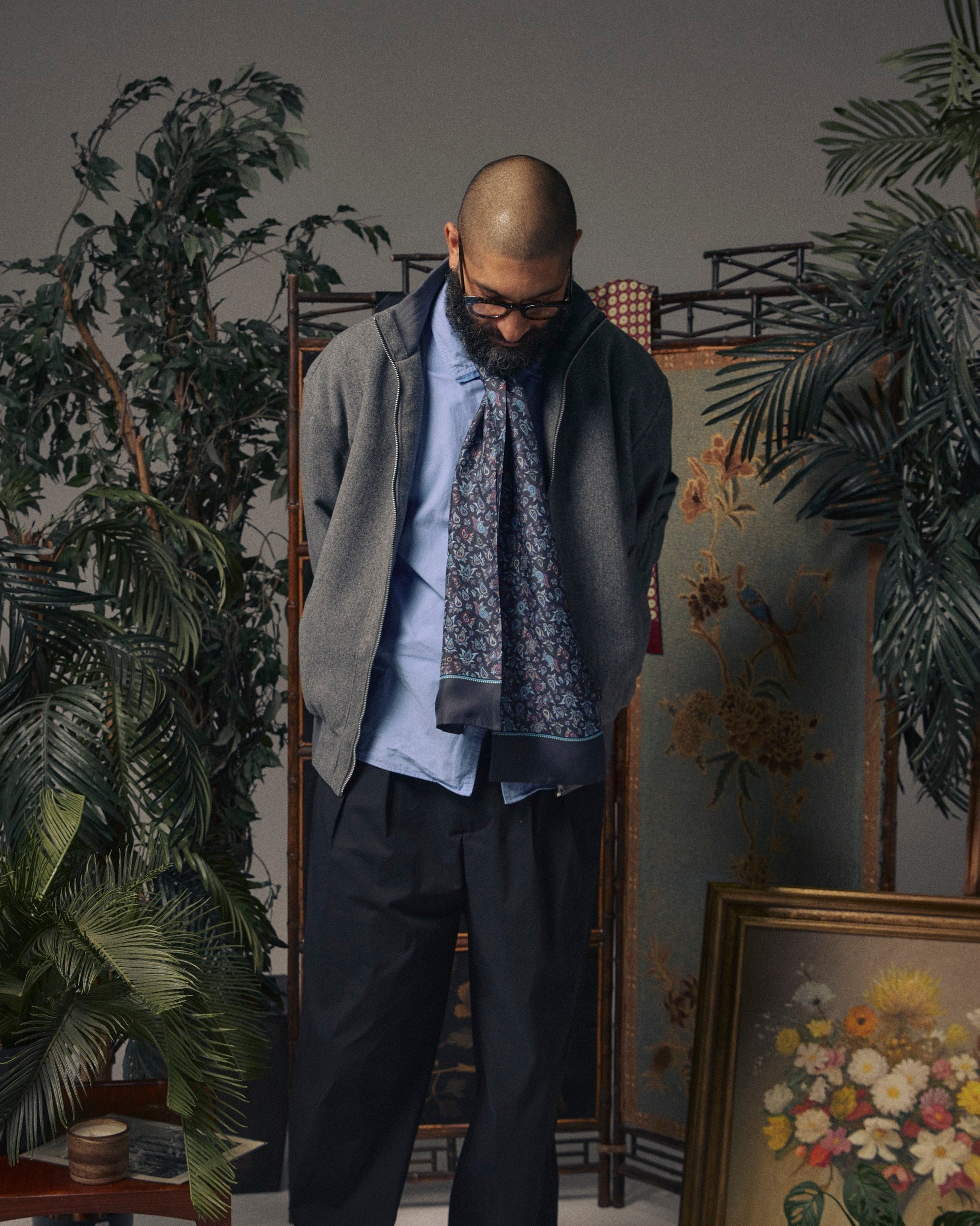 Men's Silk Scarf - Buttermere | Gardenia