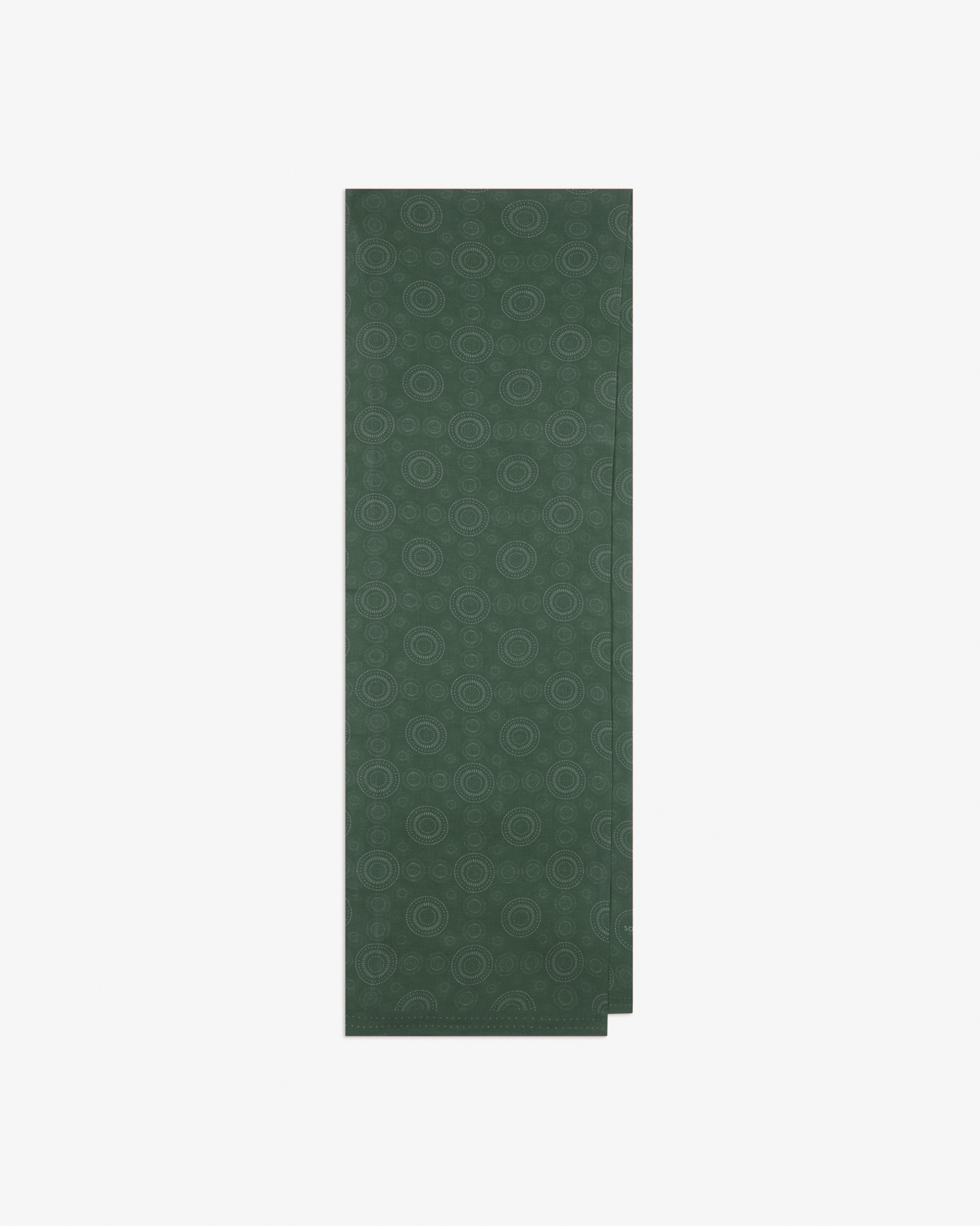 Circles in Evergreen - Bohemian Lightweight Wide Scarf