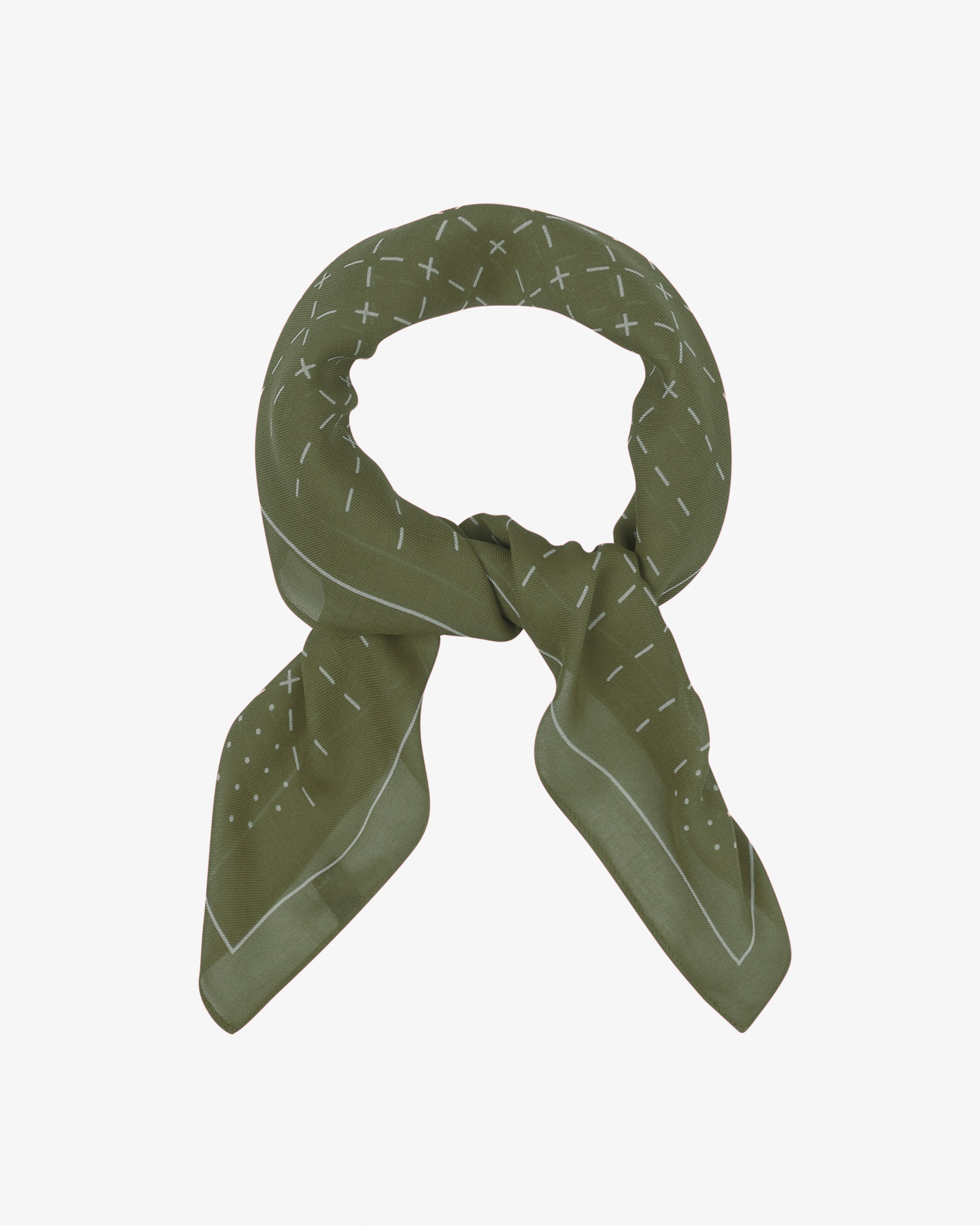 Crosses in Olive - Bohemian Style Bandana