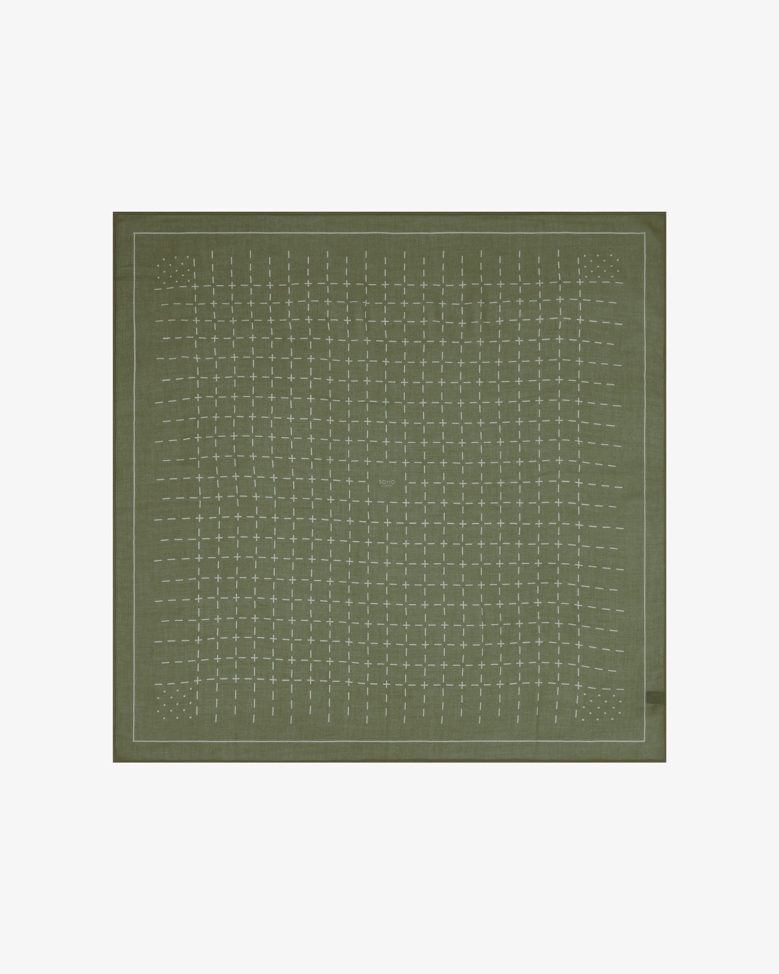 Crosses in Olive - Bohemian Style Bandana