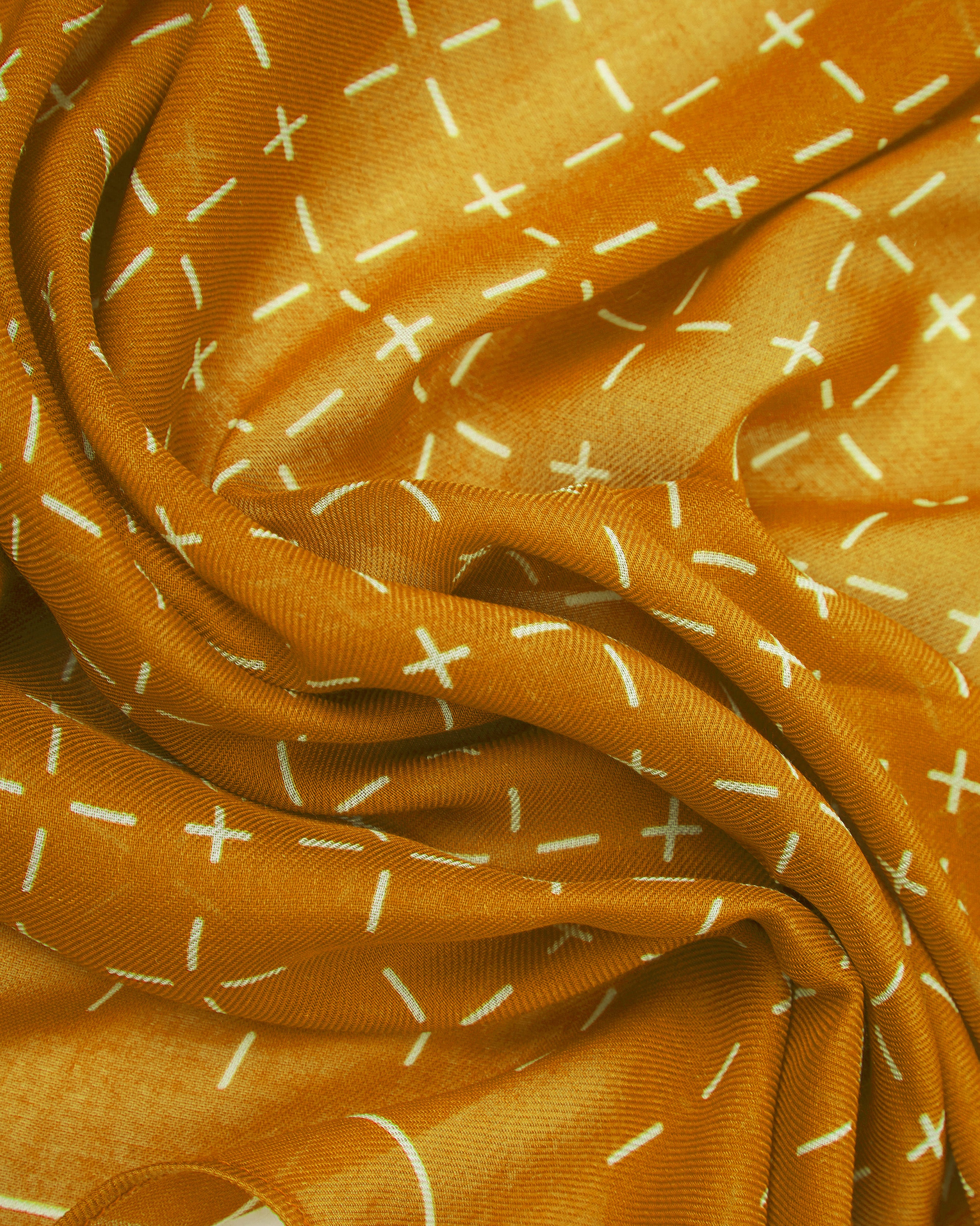 Crosses in Dust - Bohemian Lightweight Wide Scarf