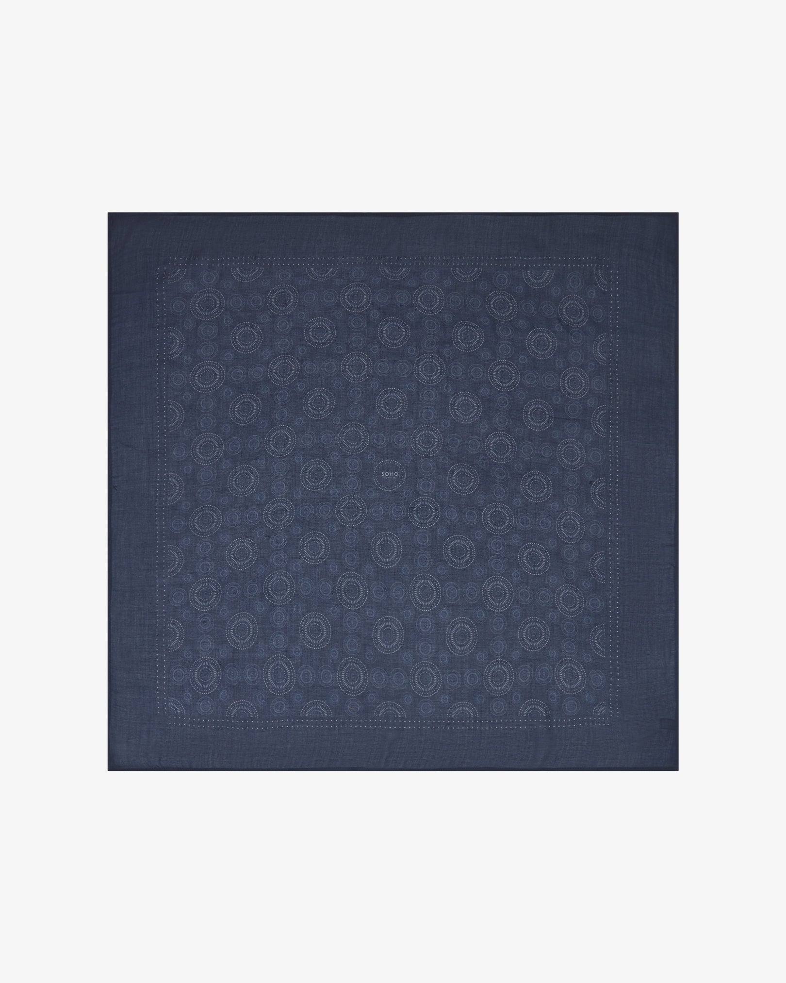 Noughts in Indigo - Bohemian Style Bandana