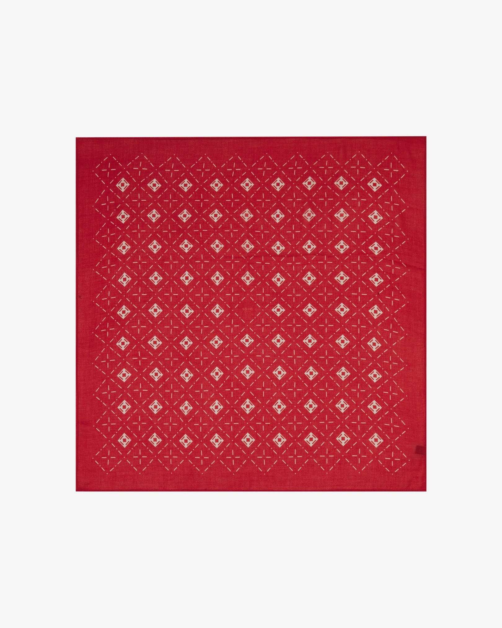 Diamanten in Rot - Bandana im Bohemian-Stil