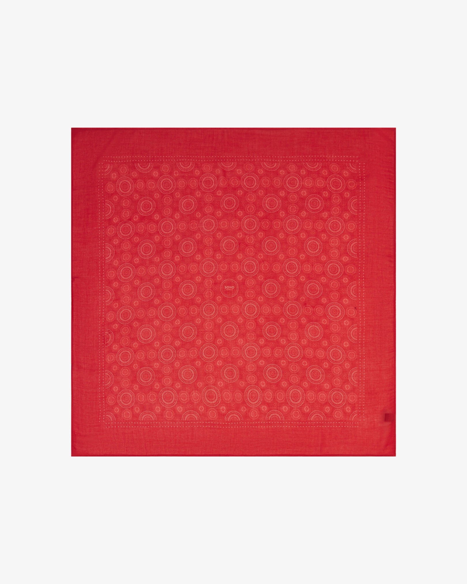 Noughts in Red - Bohemian Style Bandana