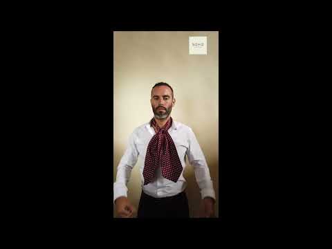 Video instructions how to wear a double Ascot tie.
