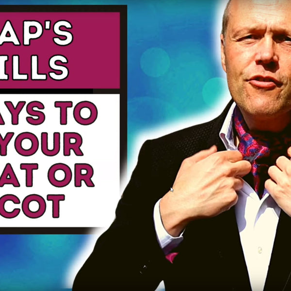 How To Tie A Cravat Or Ascot Tie