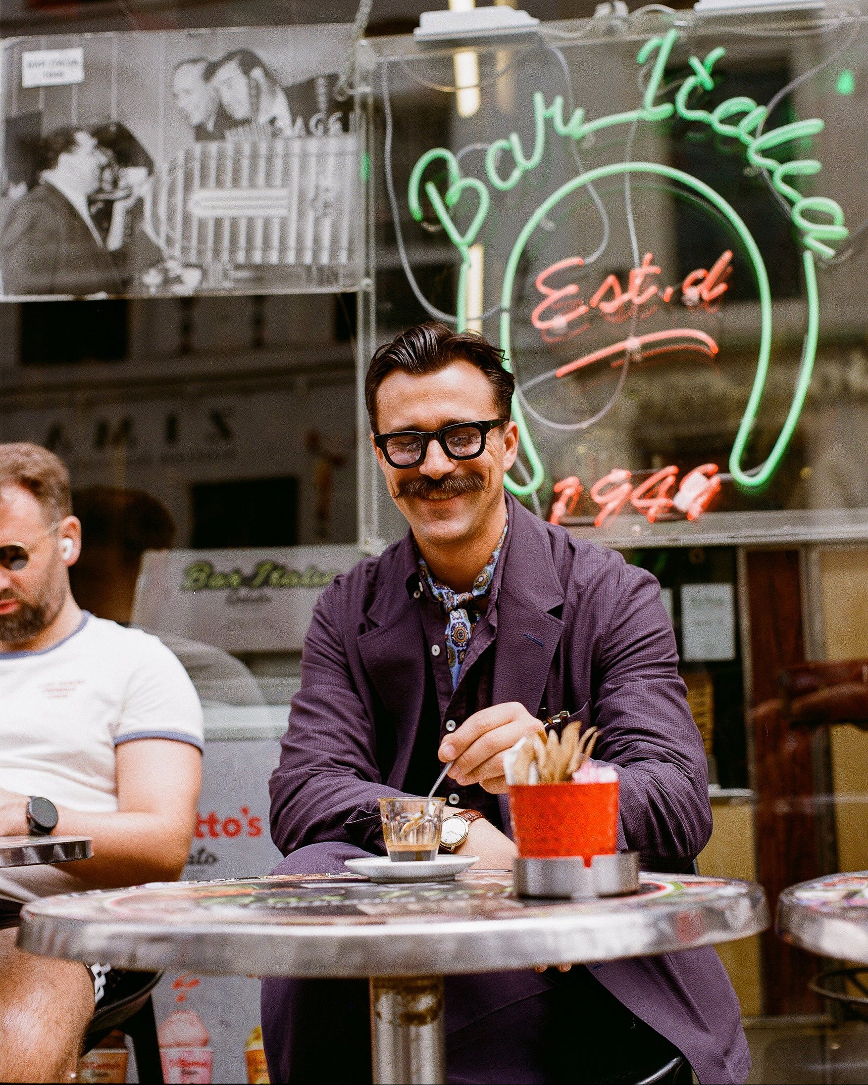 Silk Bohemian Neckerchief - Fitzrovia in Leyland Blue