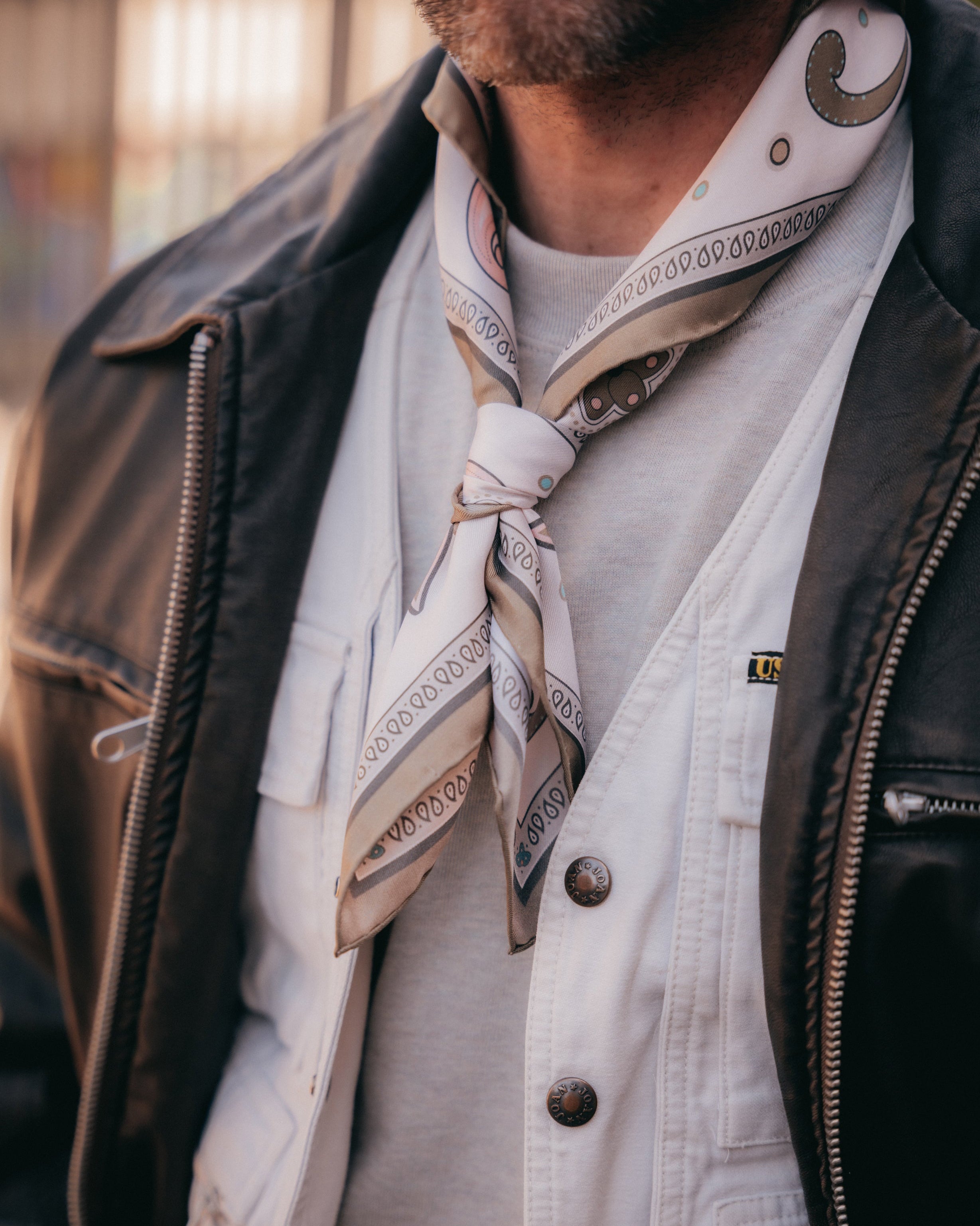 Silk Neckerchief - Belgravia | Cream
