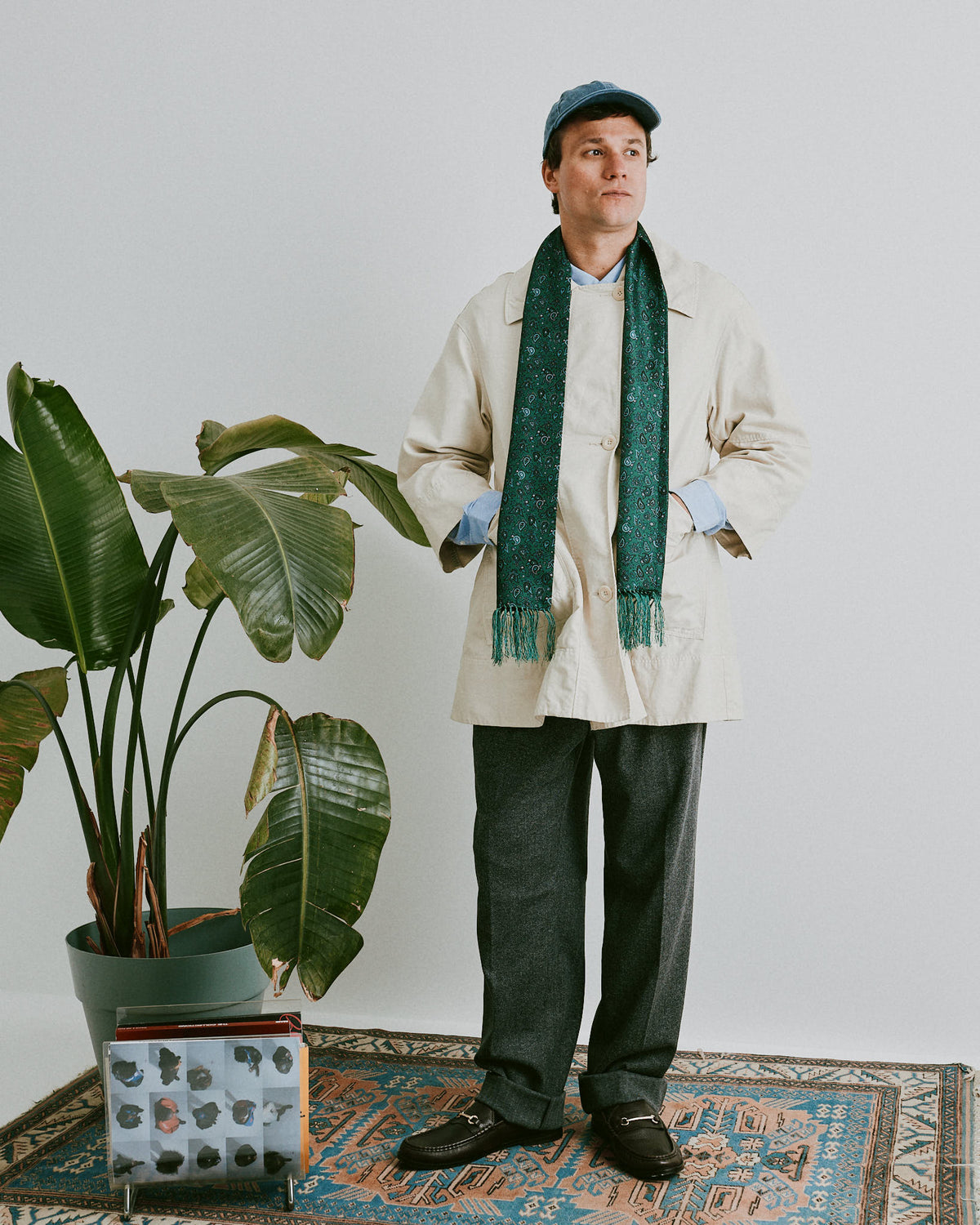Silk Aviator Scarf - The Buttermere | Forest