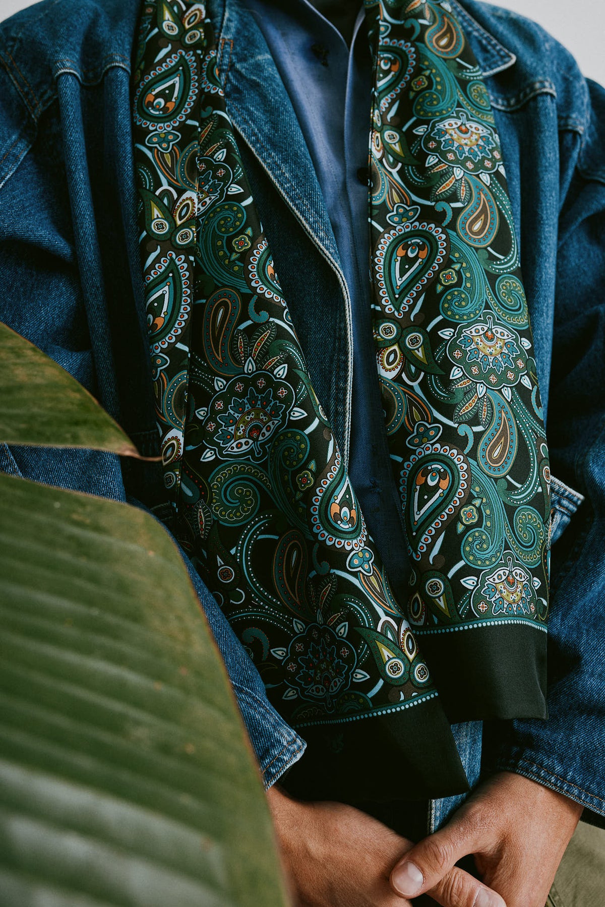 Silk Scarf - The Windermere | Black