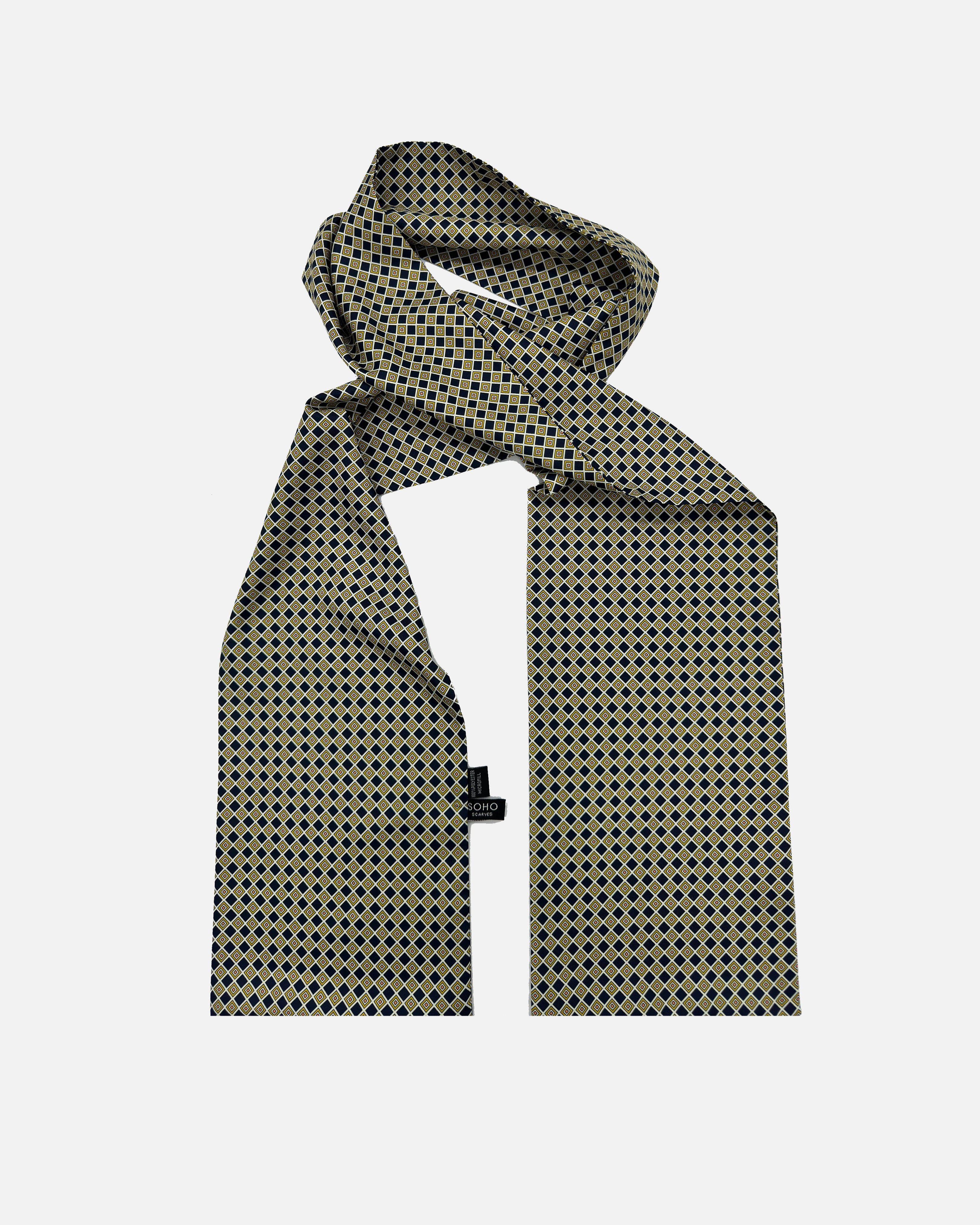 Men's Scarf in Geometric Pattern - The Pigalle