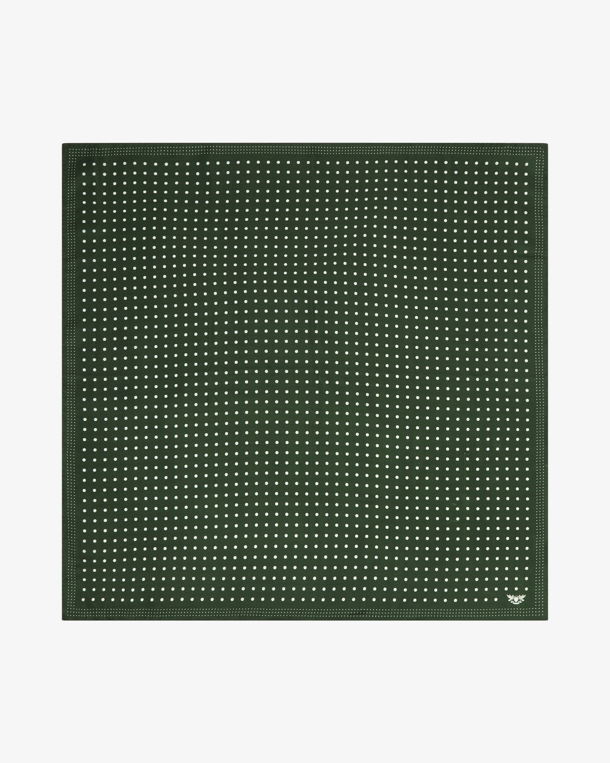 Silk Neckerchief - Polka Dot | Evergreen