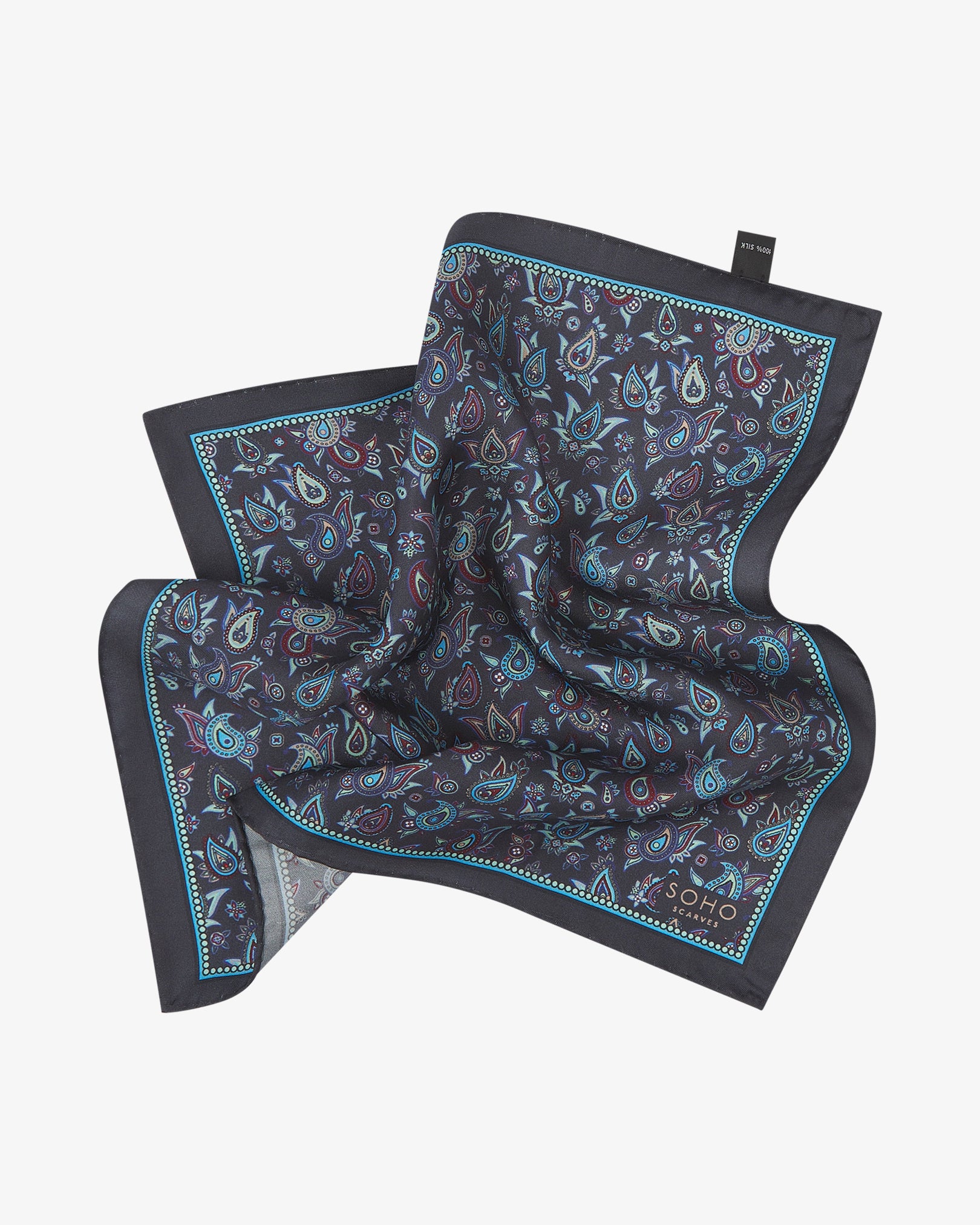 Men's Silk Pocket Square - Buttermere | Gardenia