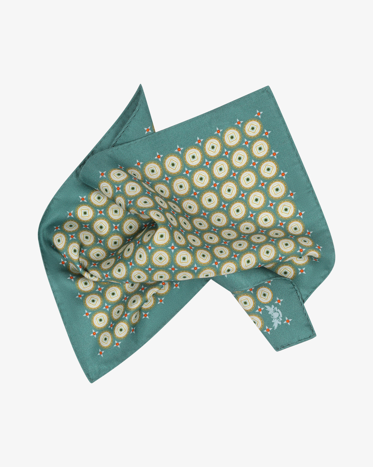Silk Pocket Square - The Bellingham | Teal