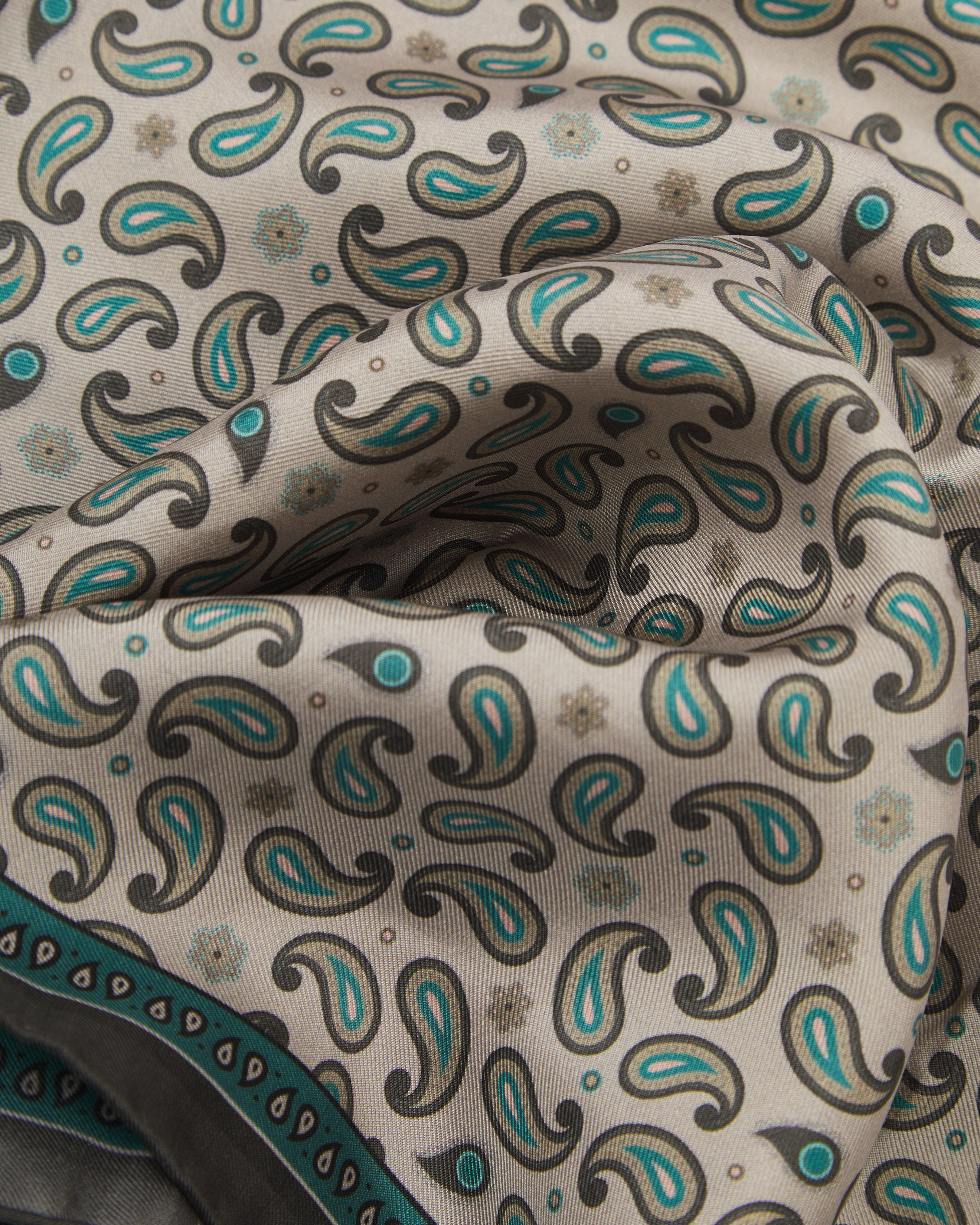 Silk Neckerchief - Highbury in Khaki