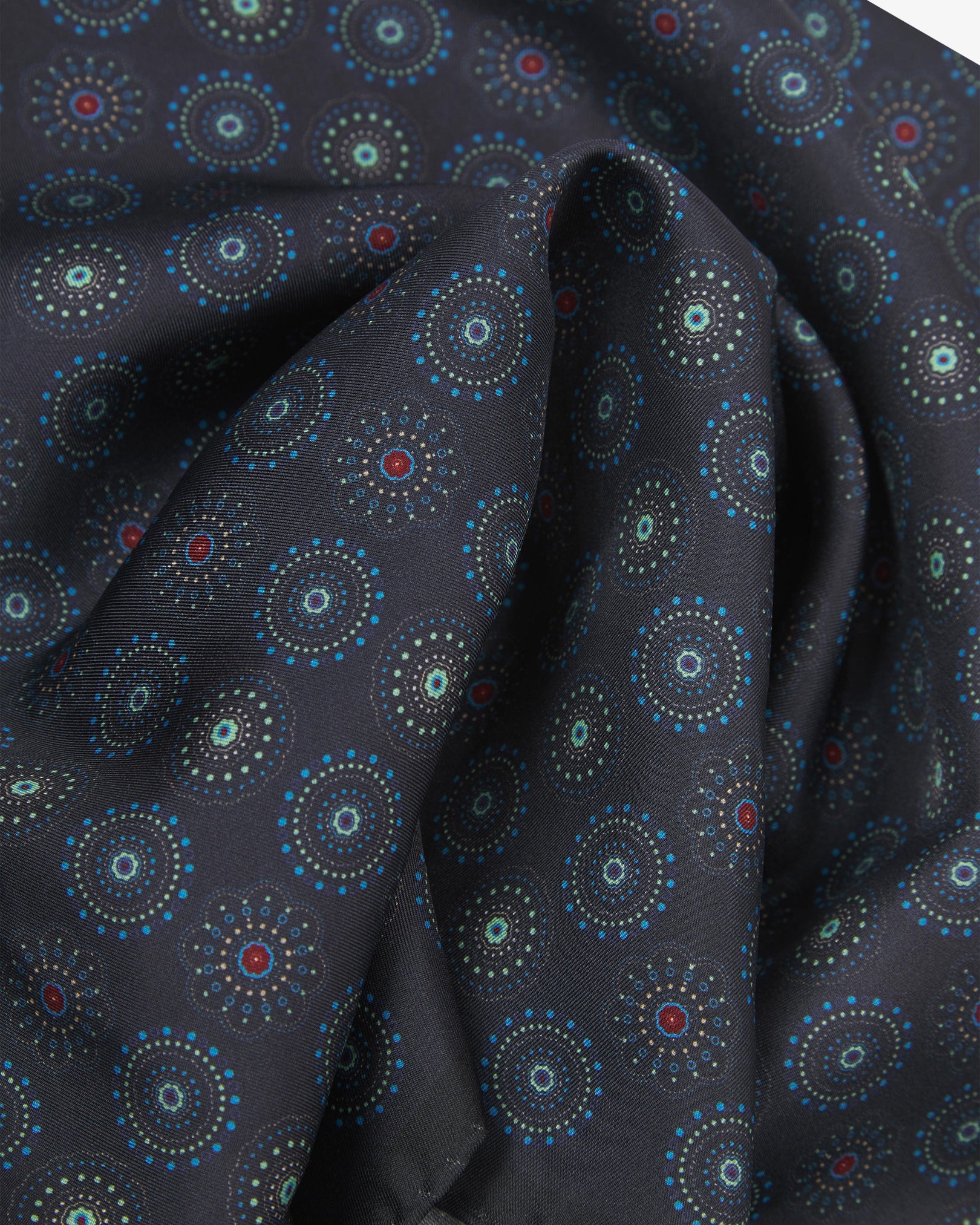 Silk Geometric Neckerchief - Seattle | Gardenia