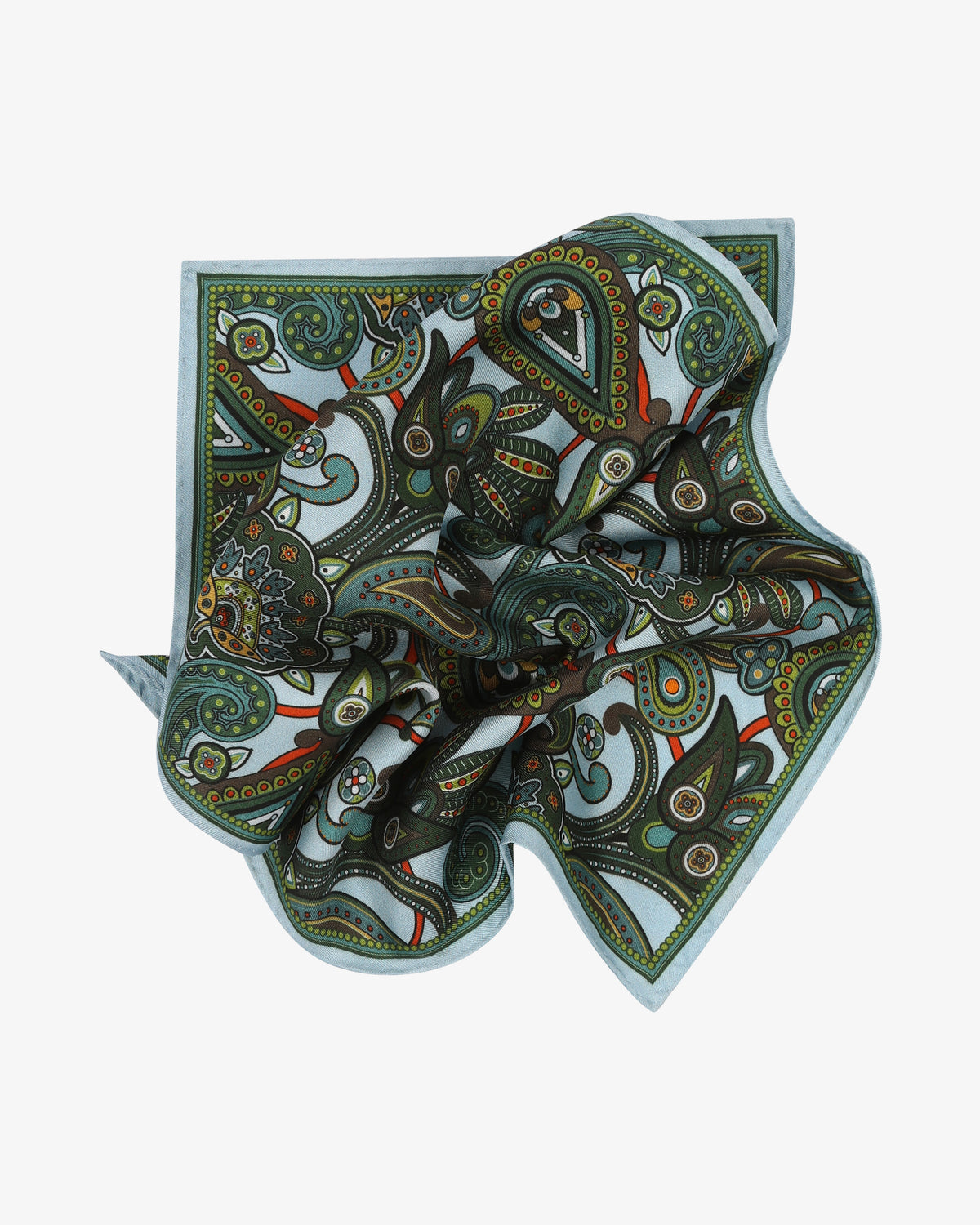 Silk Pocket Square - The Windermere | Ice Blue