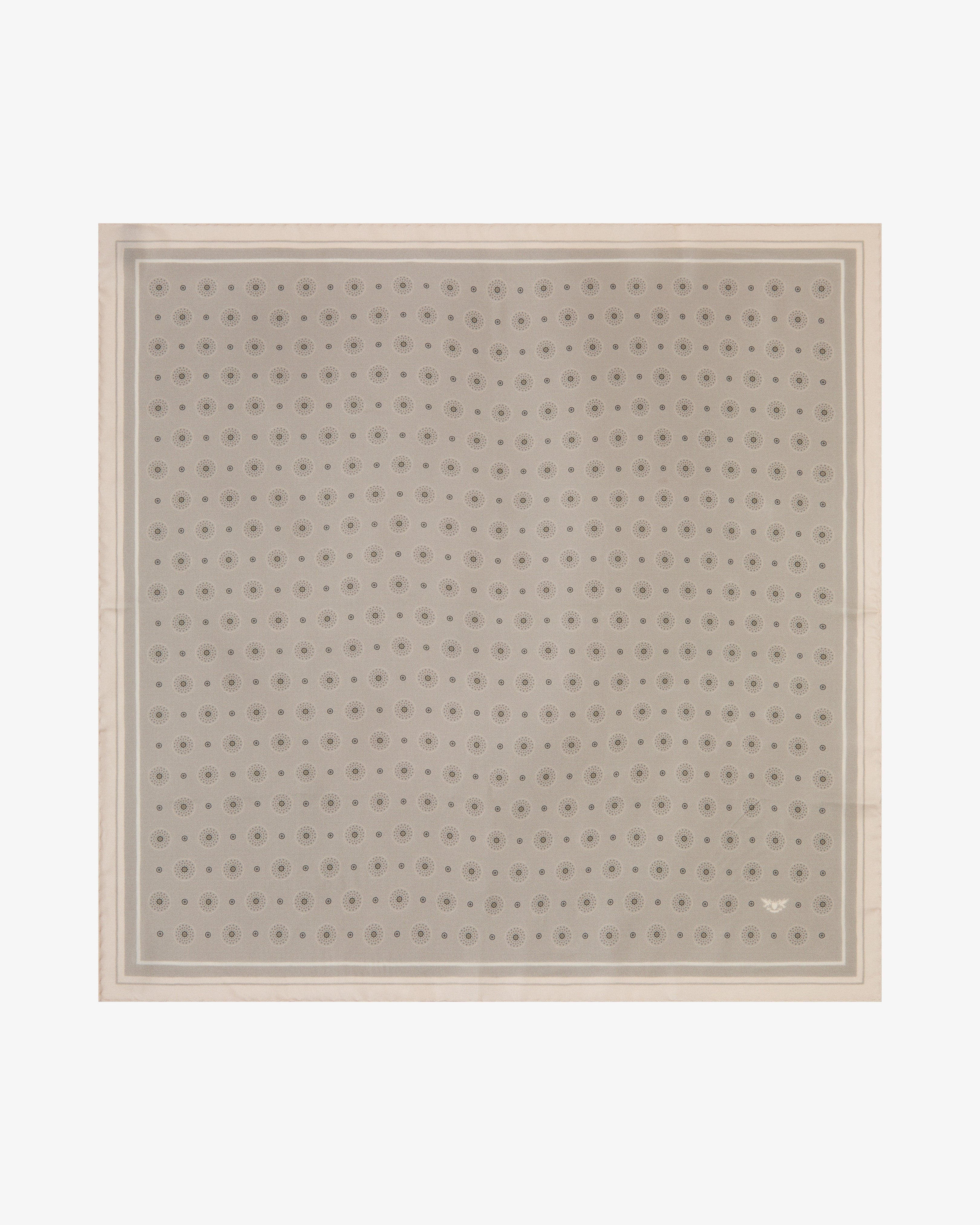 Silk Neckerchief - Islington in Warm Grey