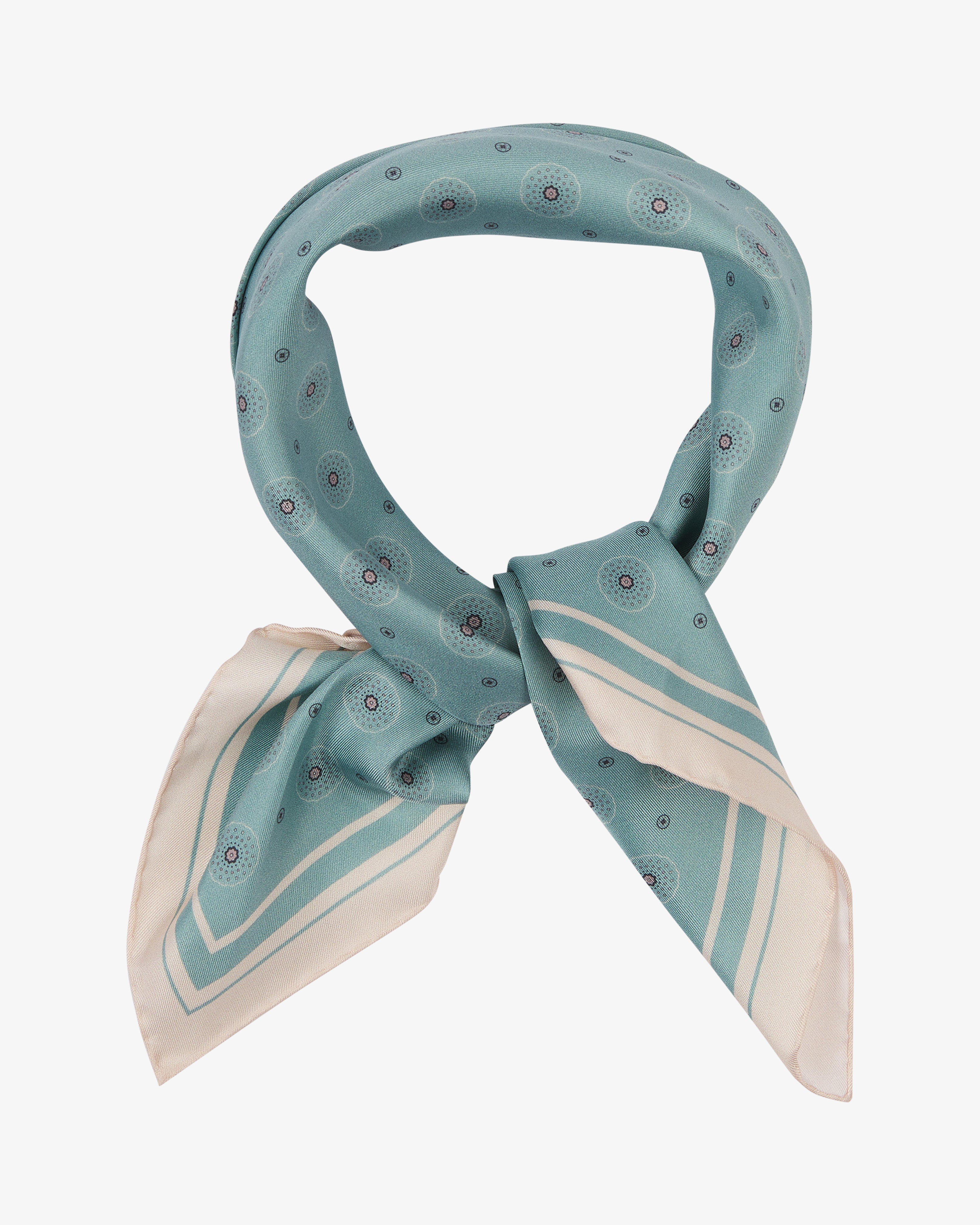 Silk Neckerchief - Islington in Mint