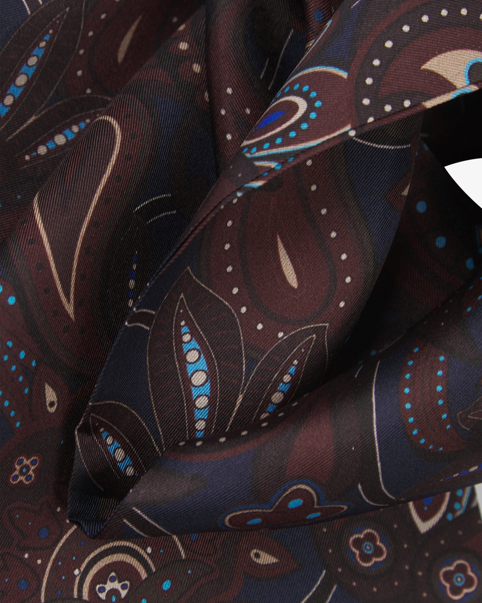 Men's Silk Scarf - Windermere | Mahogany Daze