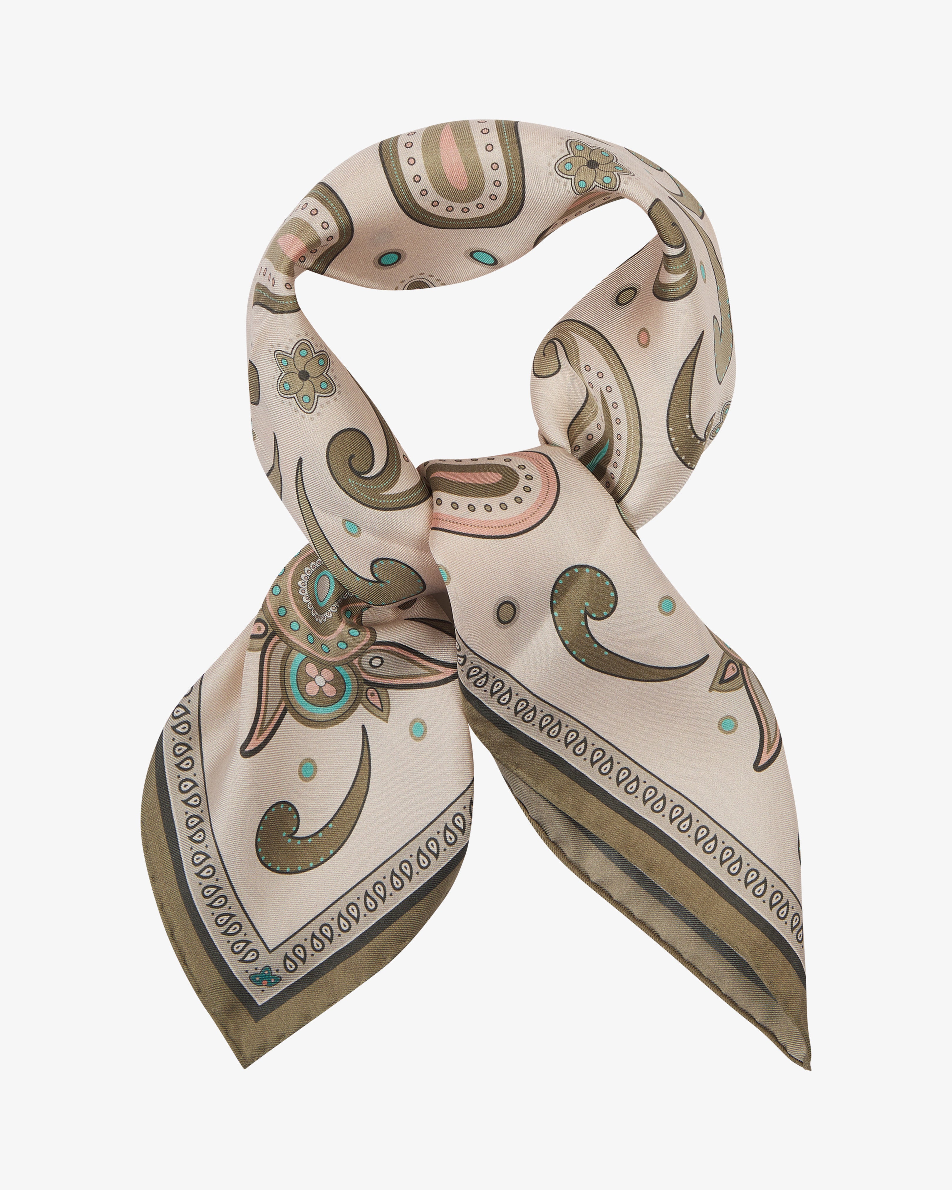 Silk Neckerchief - Belgravia in Cream