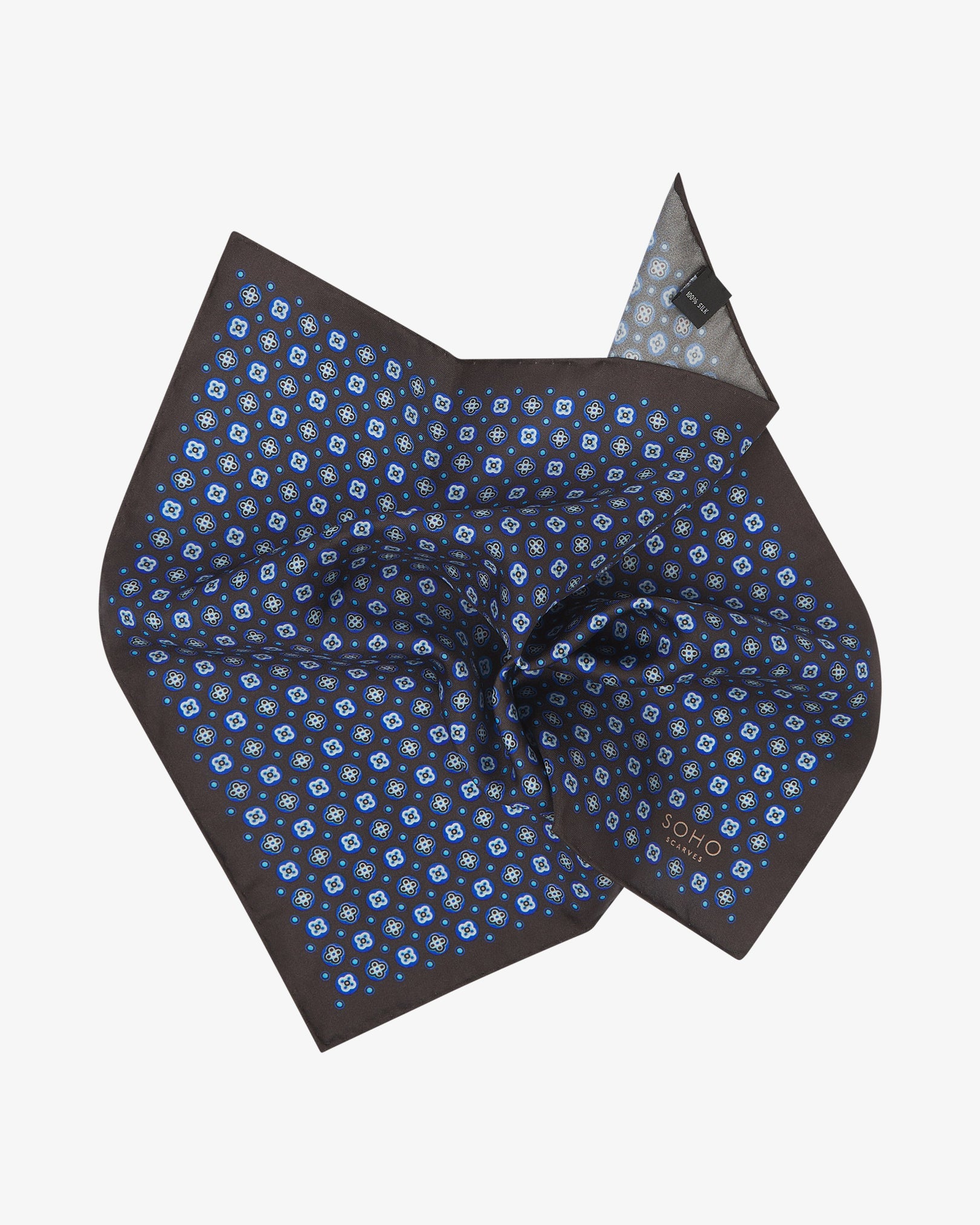 Men's Silk Pocket Square - Toshima | Mahogany Daze