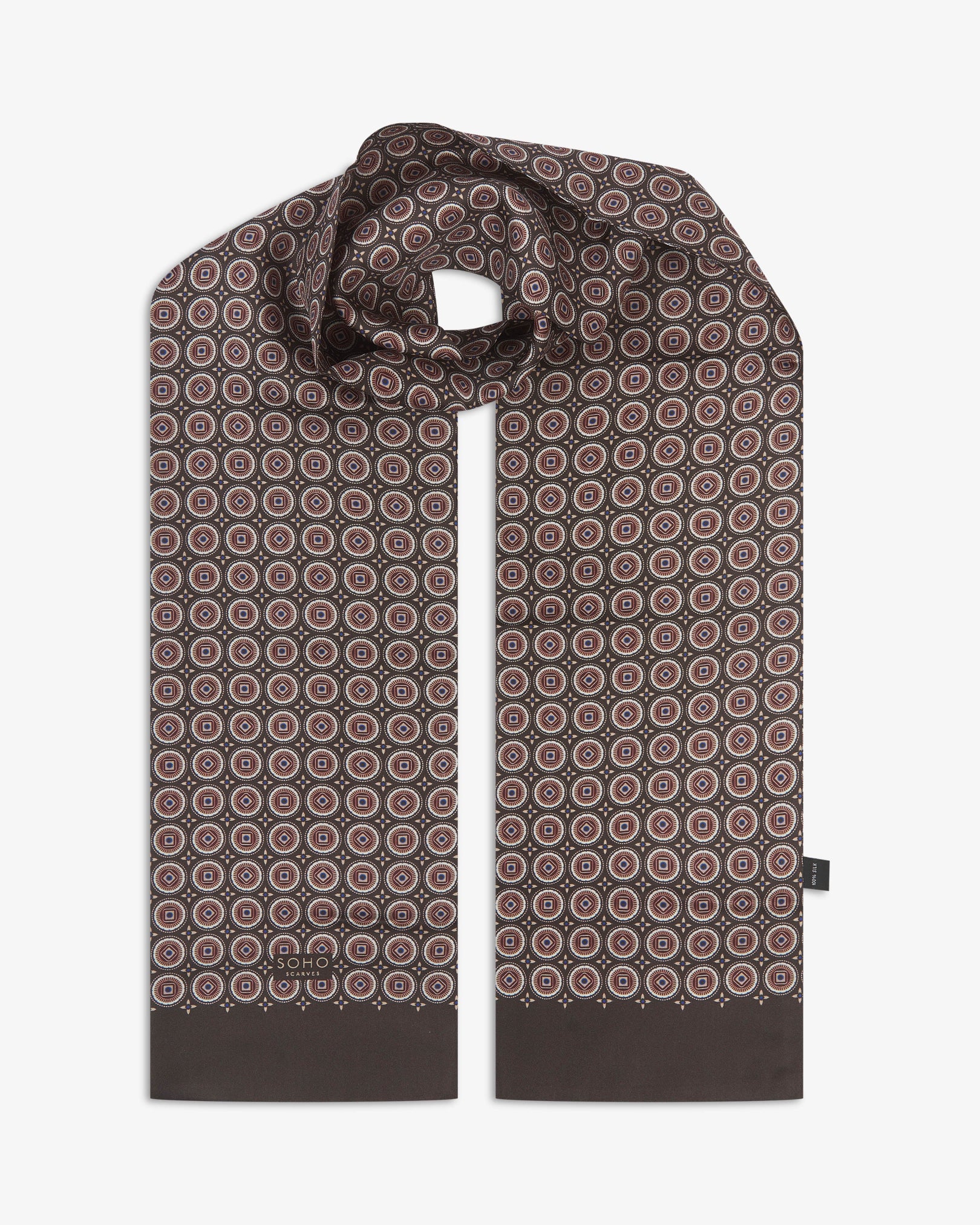 Men's Silk Scarf - Bellingham | Mahogany Daze
