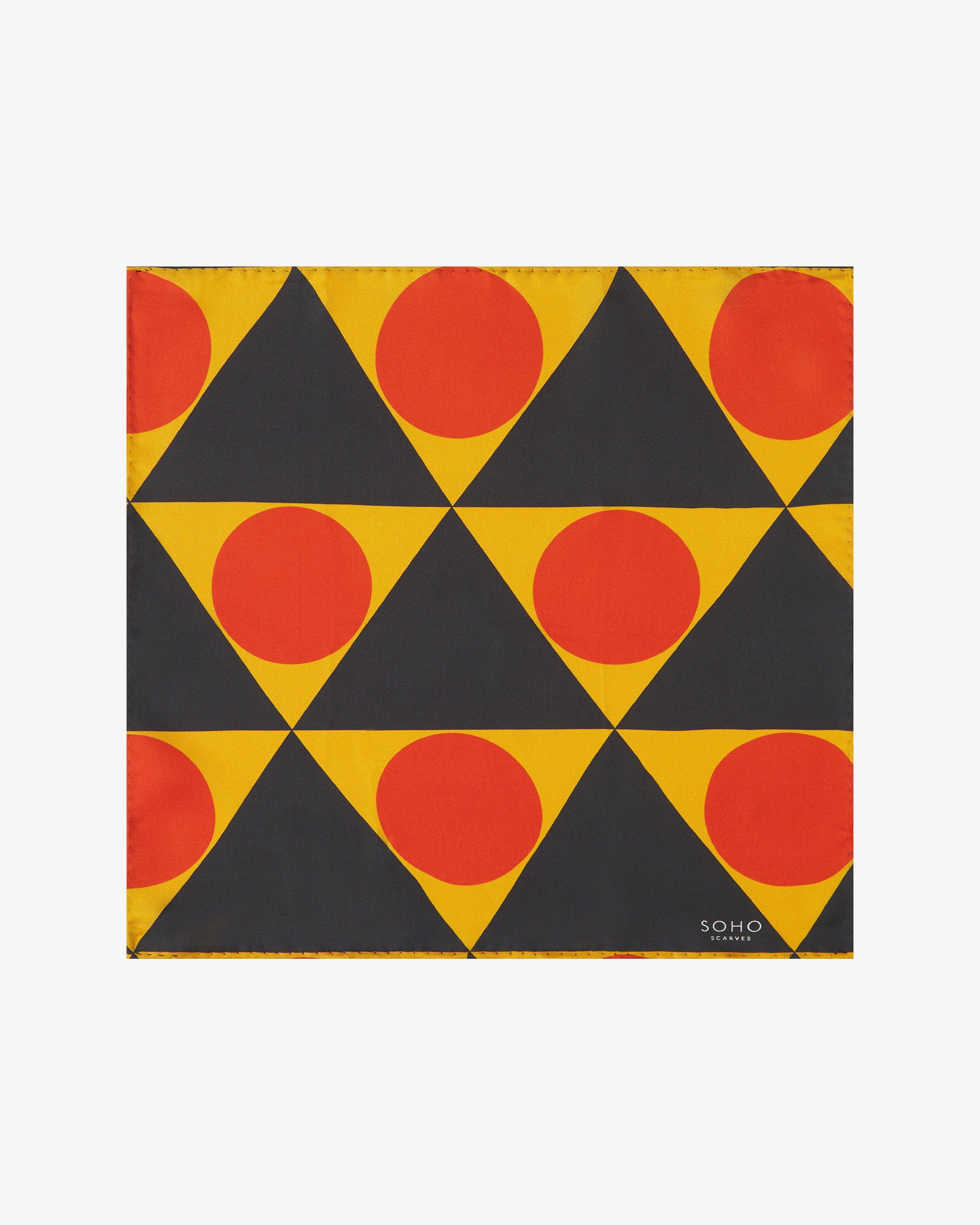 Silk Bauhaus Pocket Square - The Dresden