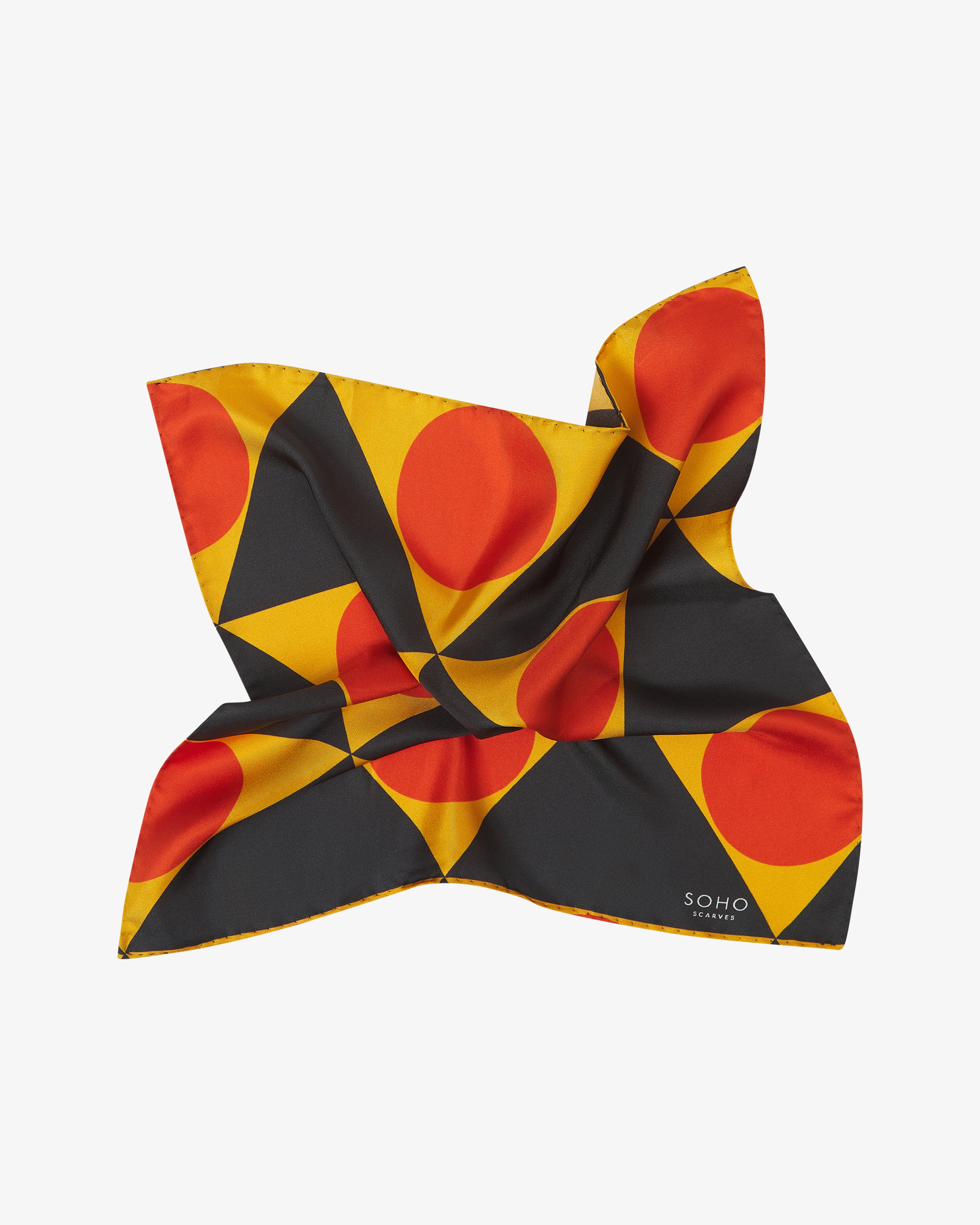 Silk Bauhaus Pocket Square - The Dresden