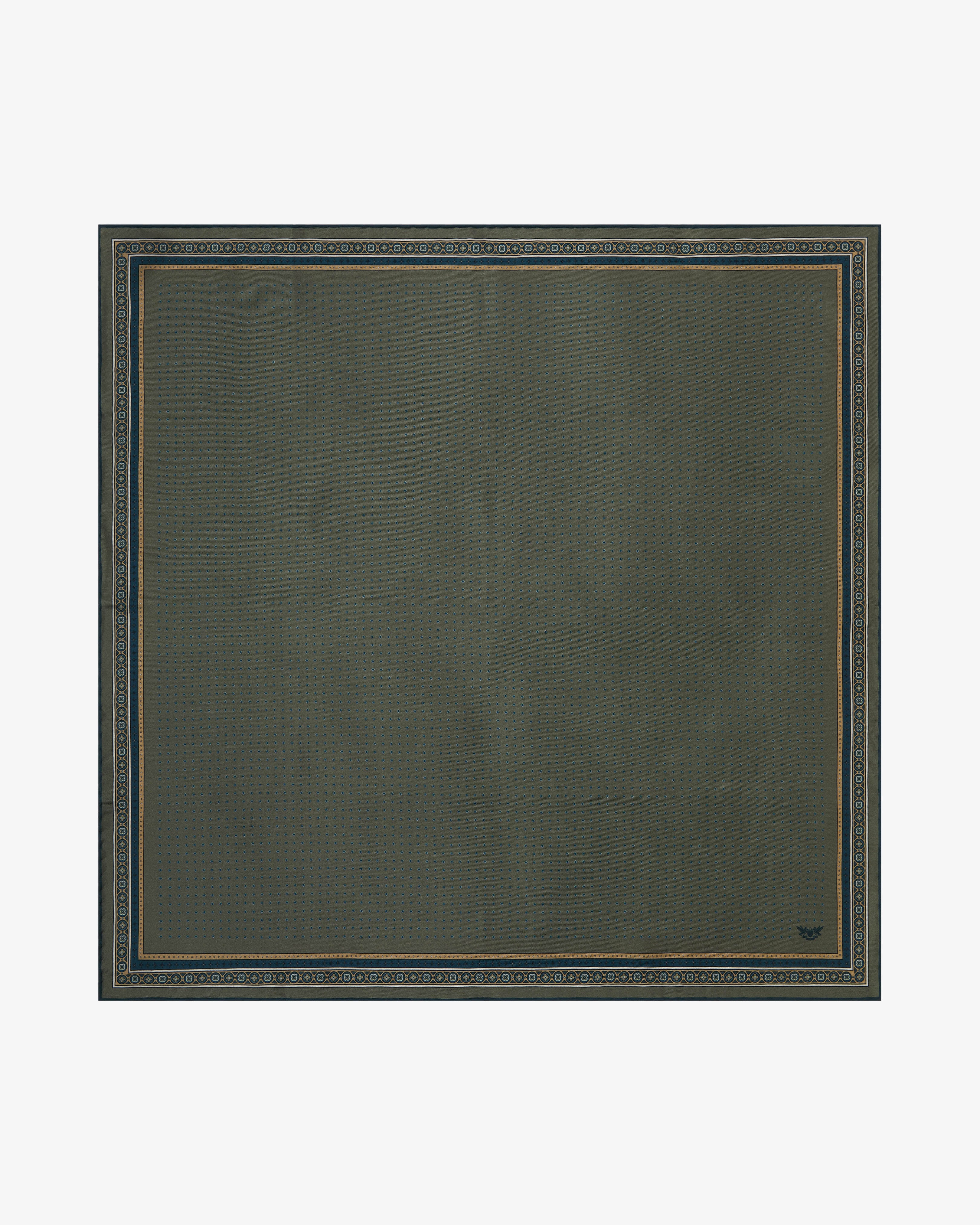 Silk Neckerchief - Chiswick in Olive