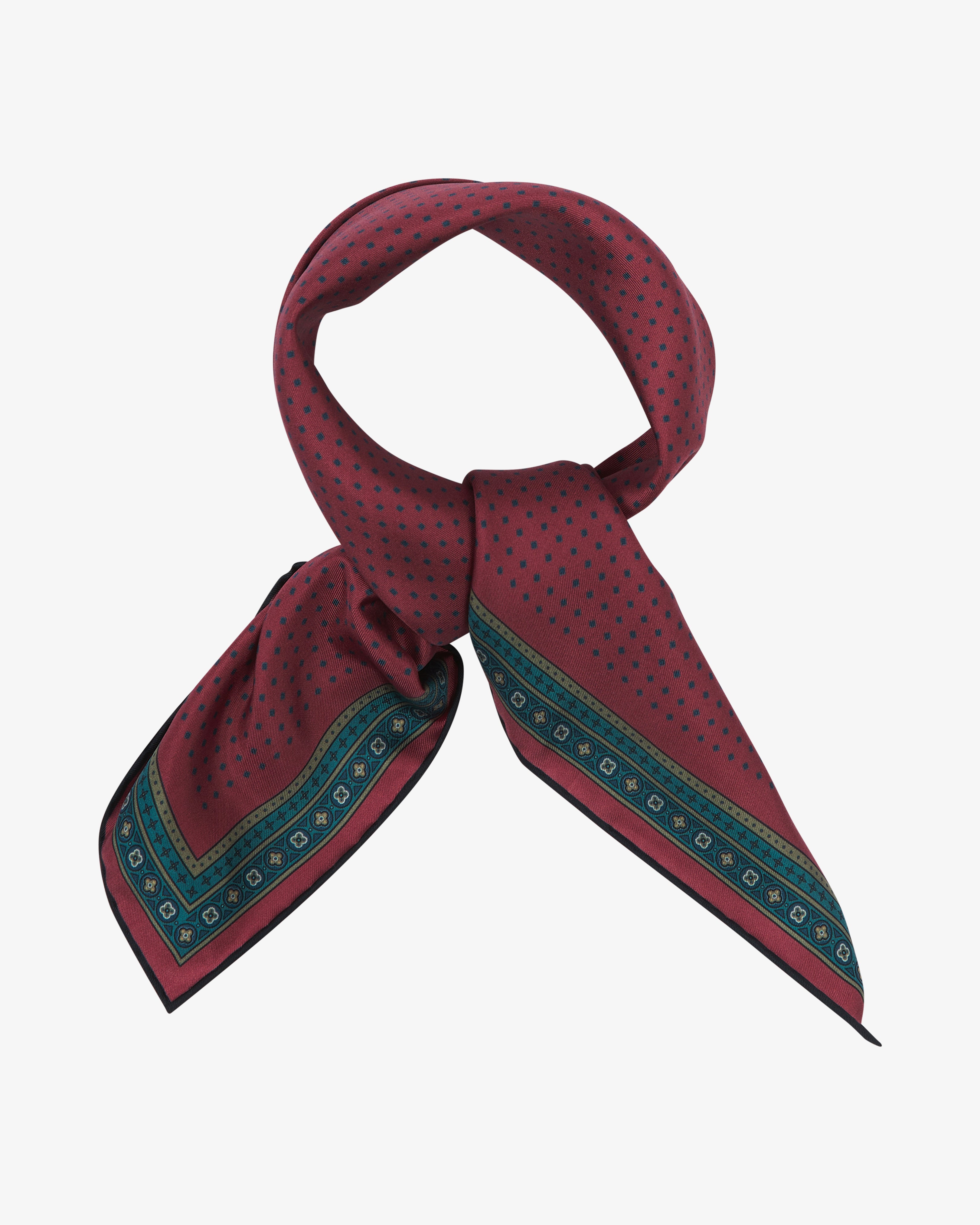 Silk Neckerchief - Highbury in Berry