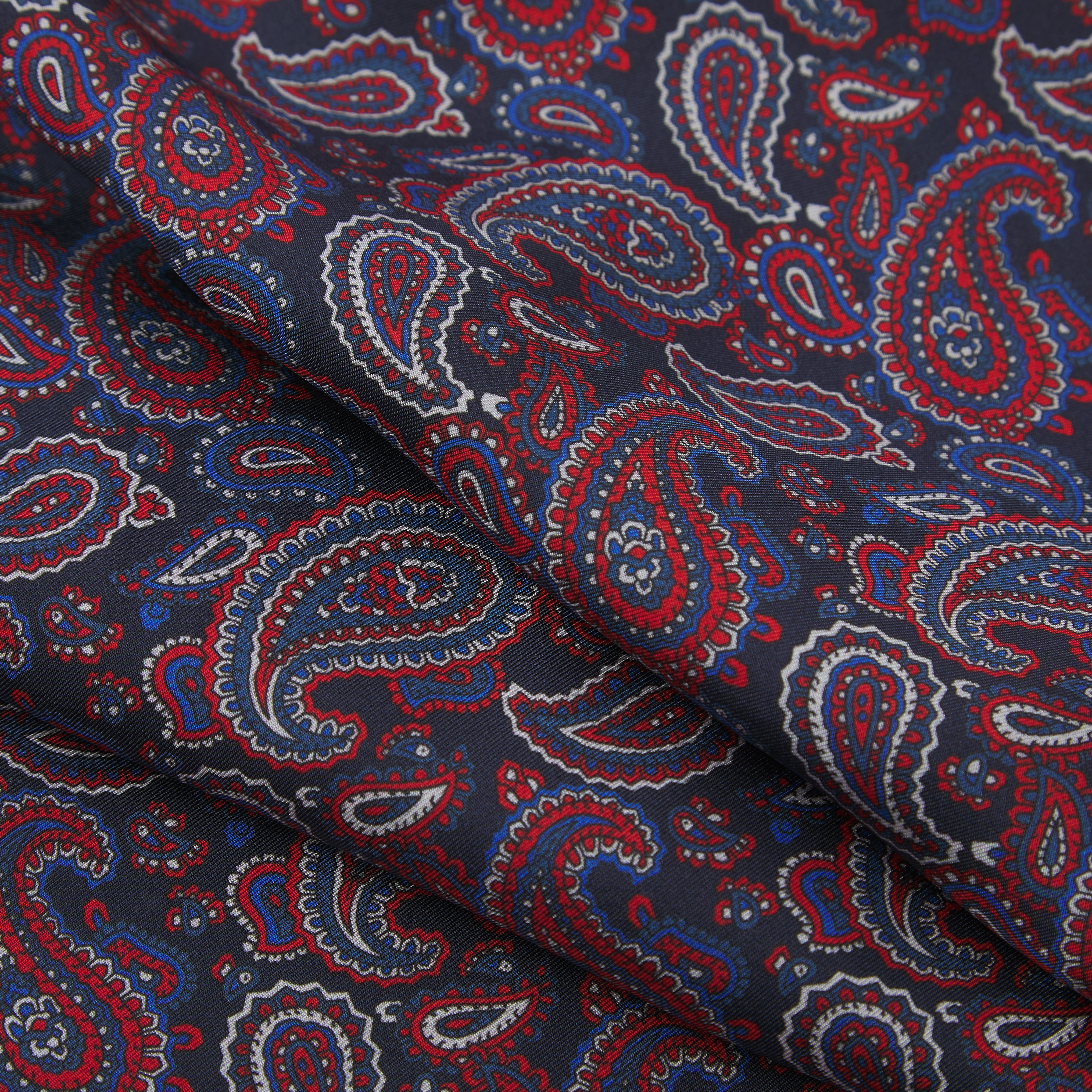 Men's Wool-Backed Silk Dress Scarf in Paisley - The Oakland