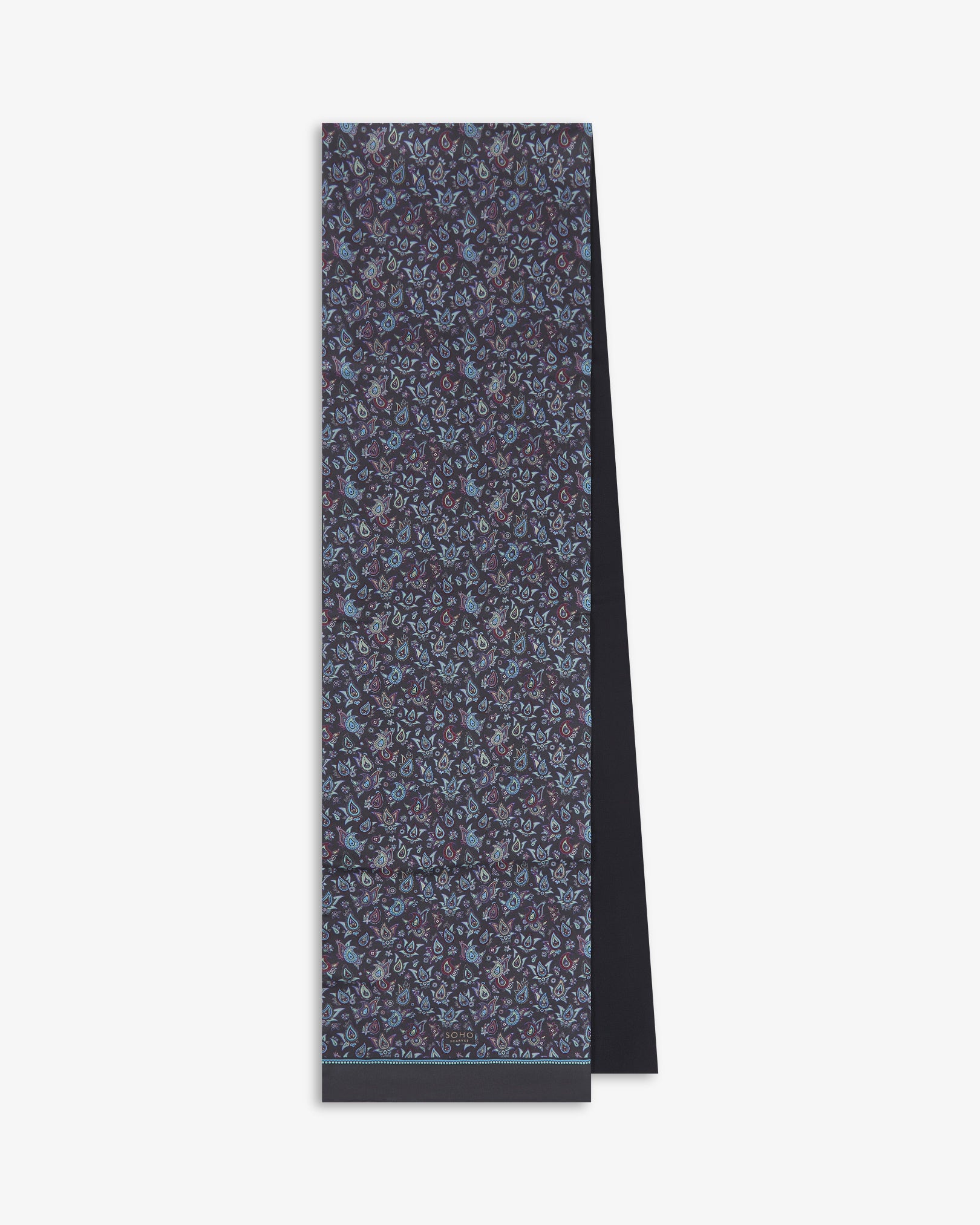 Men's Wool-Backed Silk Dress Scarf - Buttermere | Gardenia