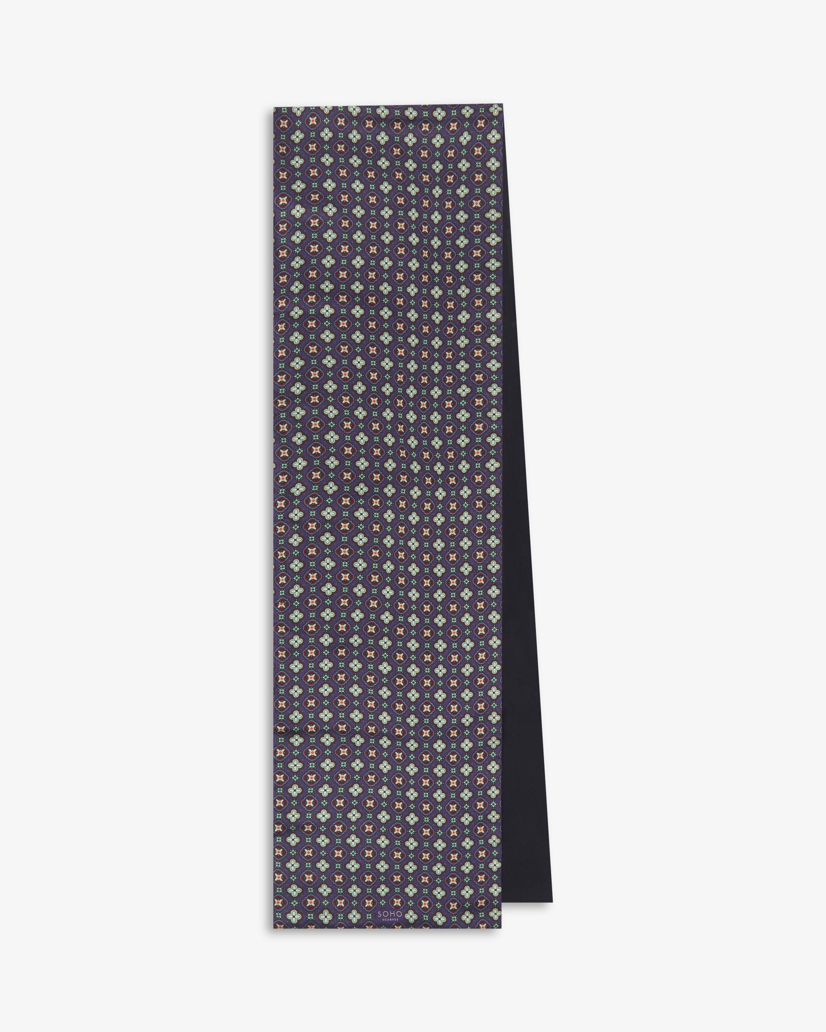 Men's Wool-Backed Silk Dress Scarf - Wenatchee | Gardenia