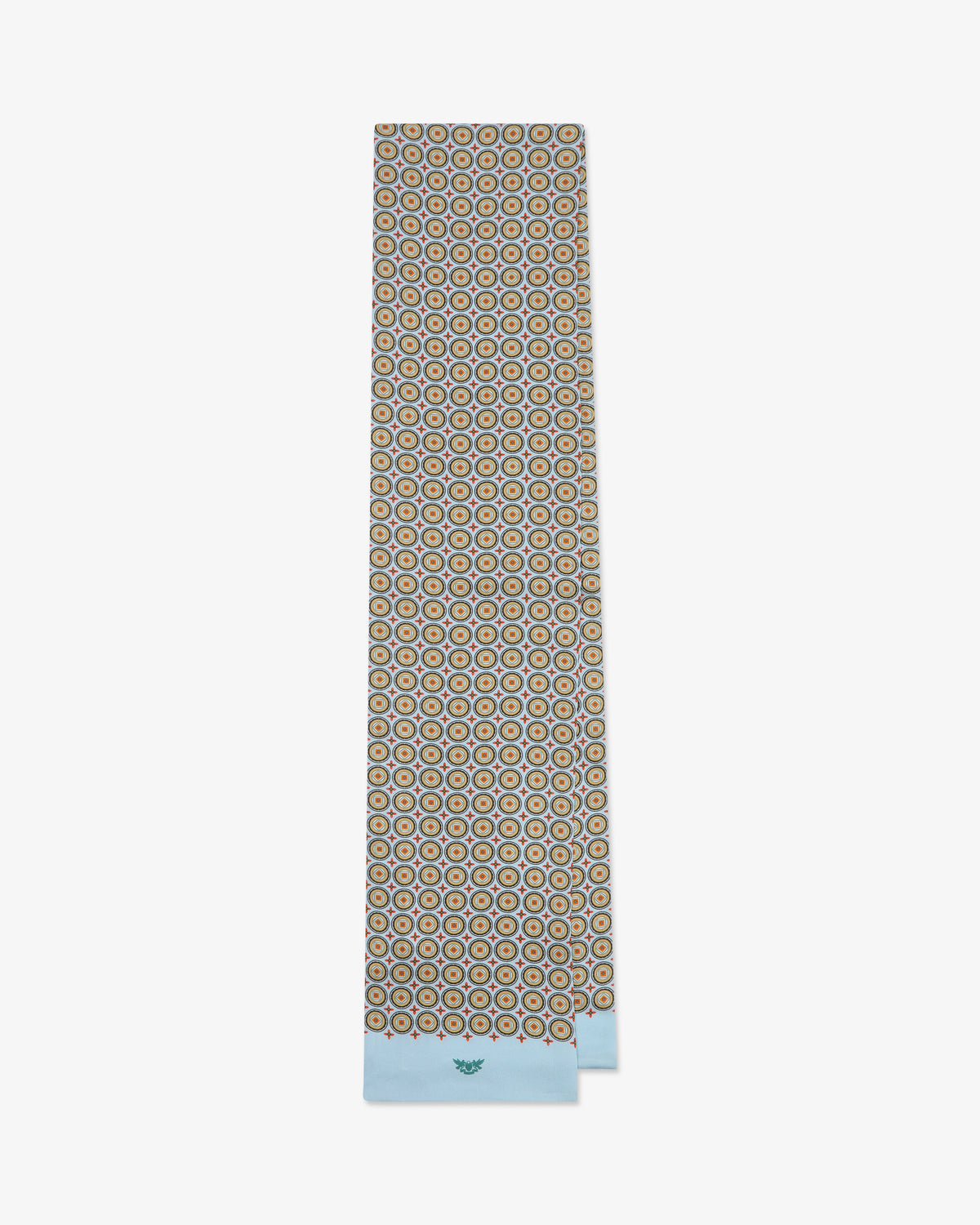 Silk Scarf - The Bellingham | Ice Blue Op 2