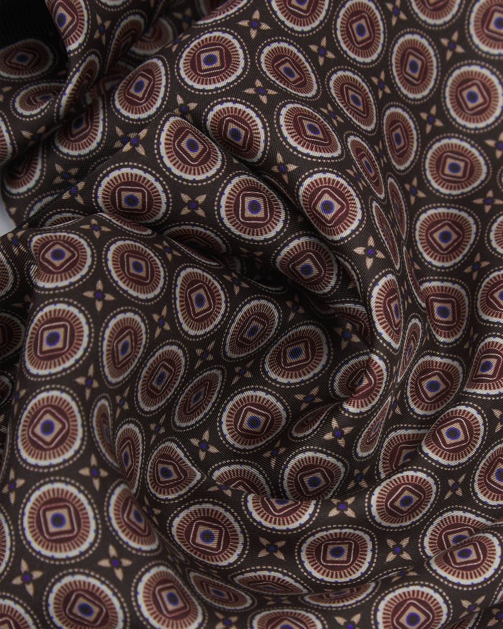 Men's Wool-Backed Silk Dress Scarf - Bellingham | Mahogany Daze