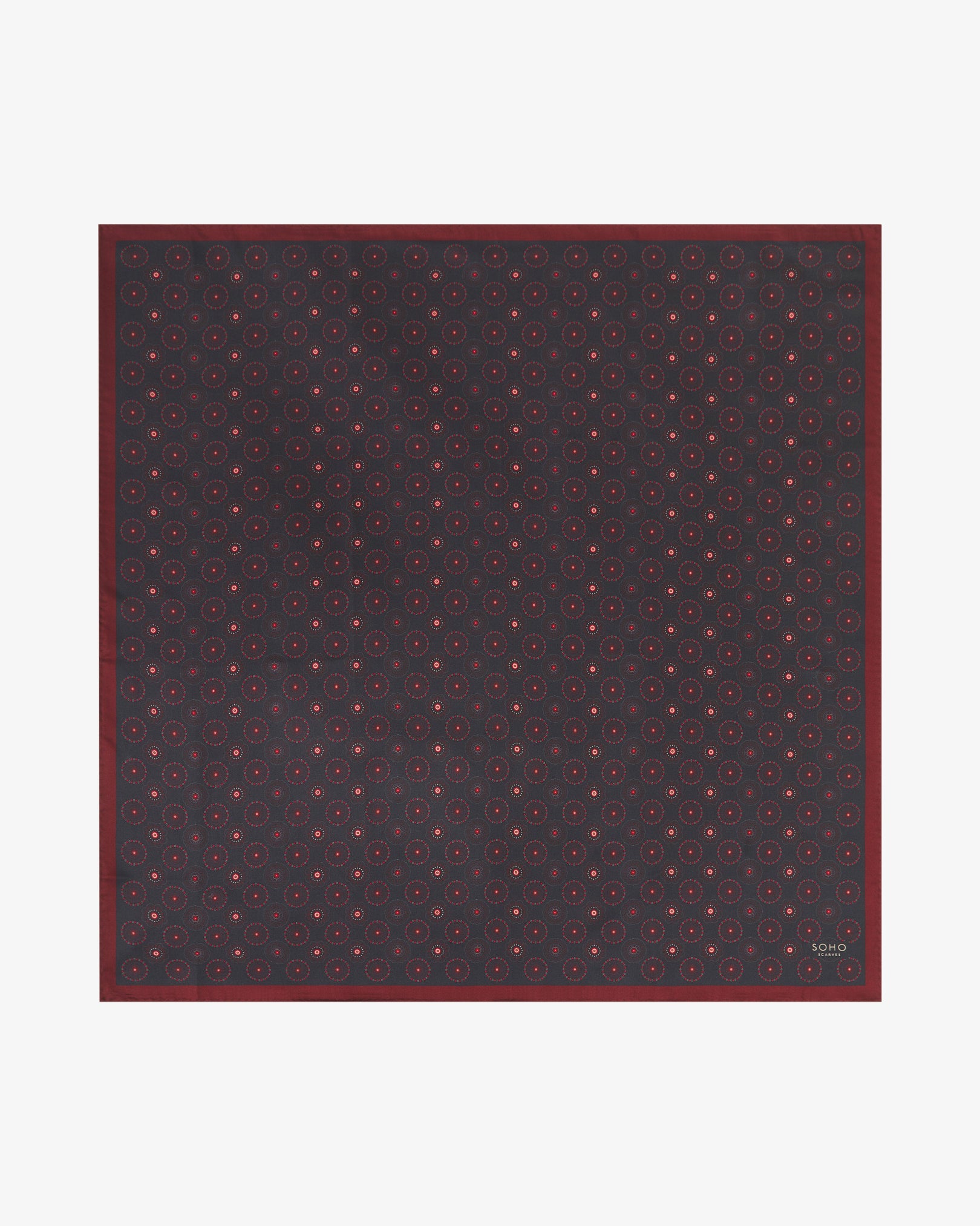 シルク幾何学模様ネッカチーフ - シアトル | グッドフォーチュン