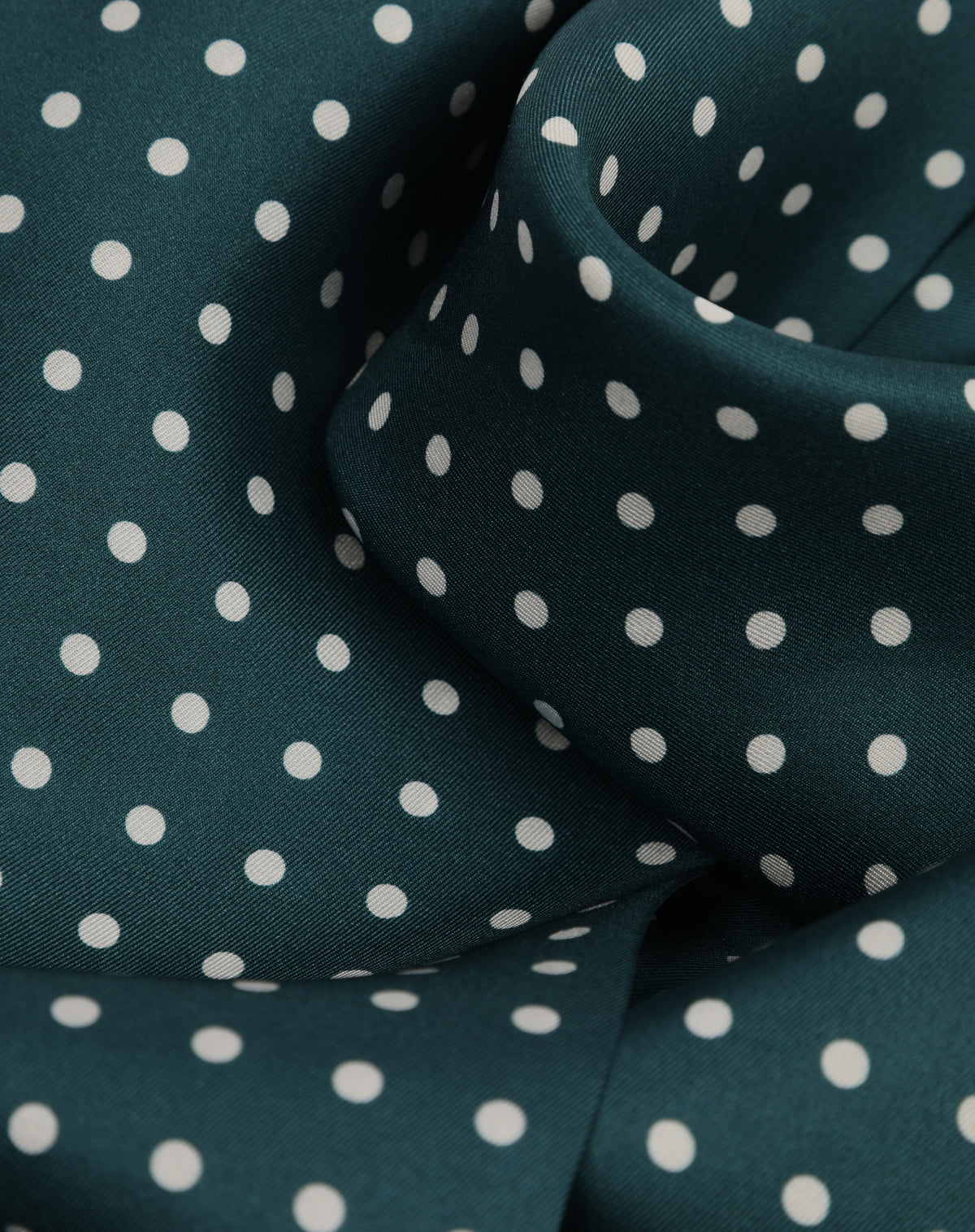 Silk Scarf - Polka Dot | Teal