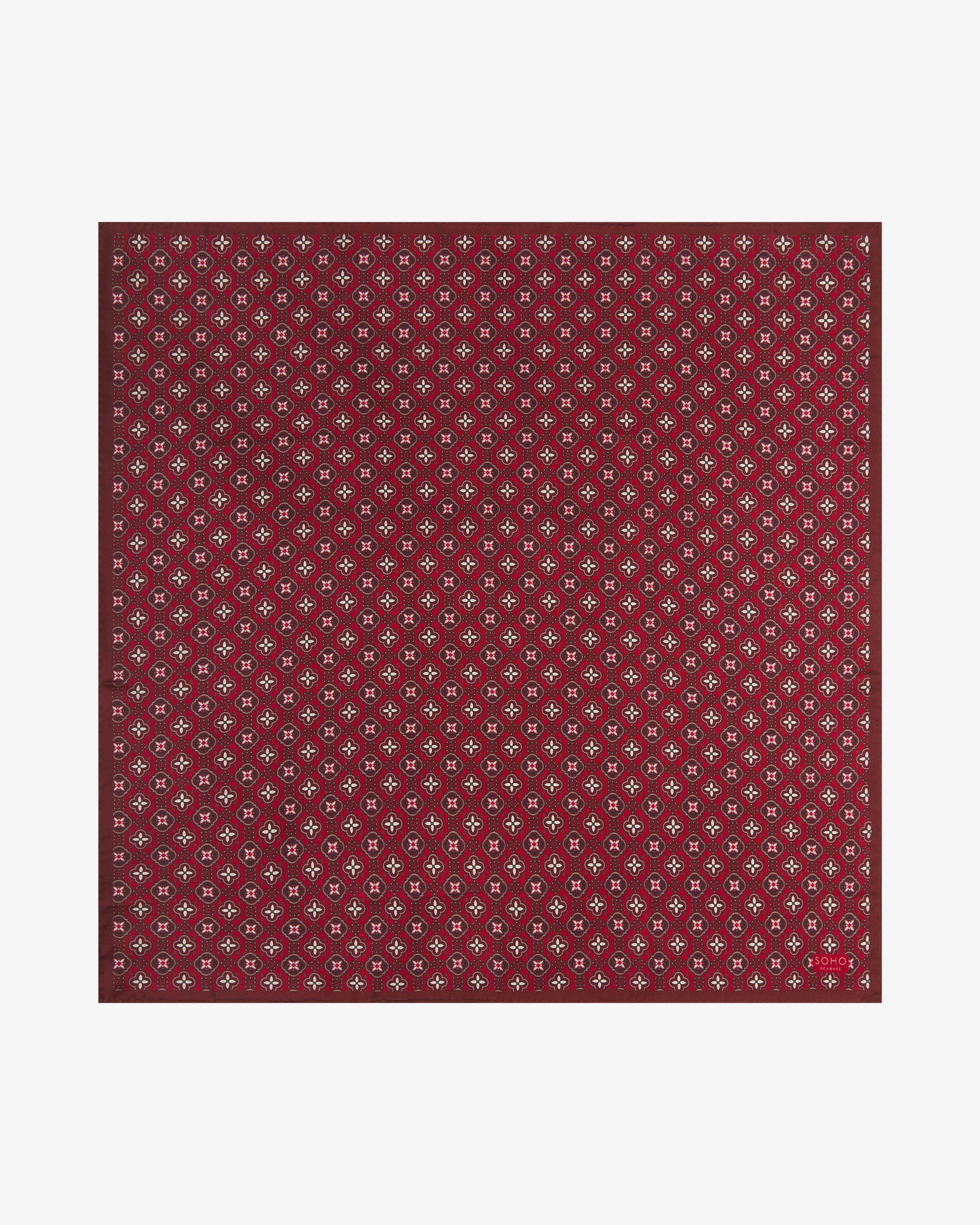 シルク幾何学模様ネッカチーフ - ウェナッチー | グッドフォーチュン