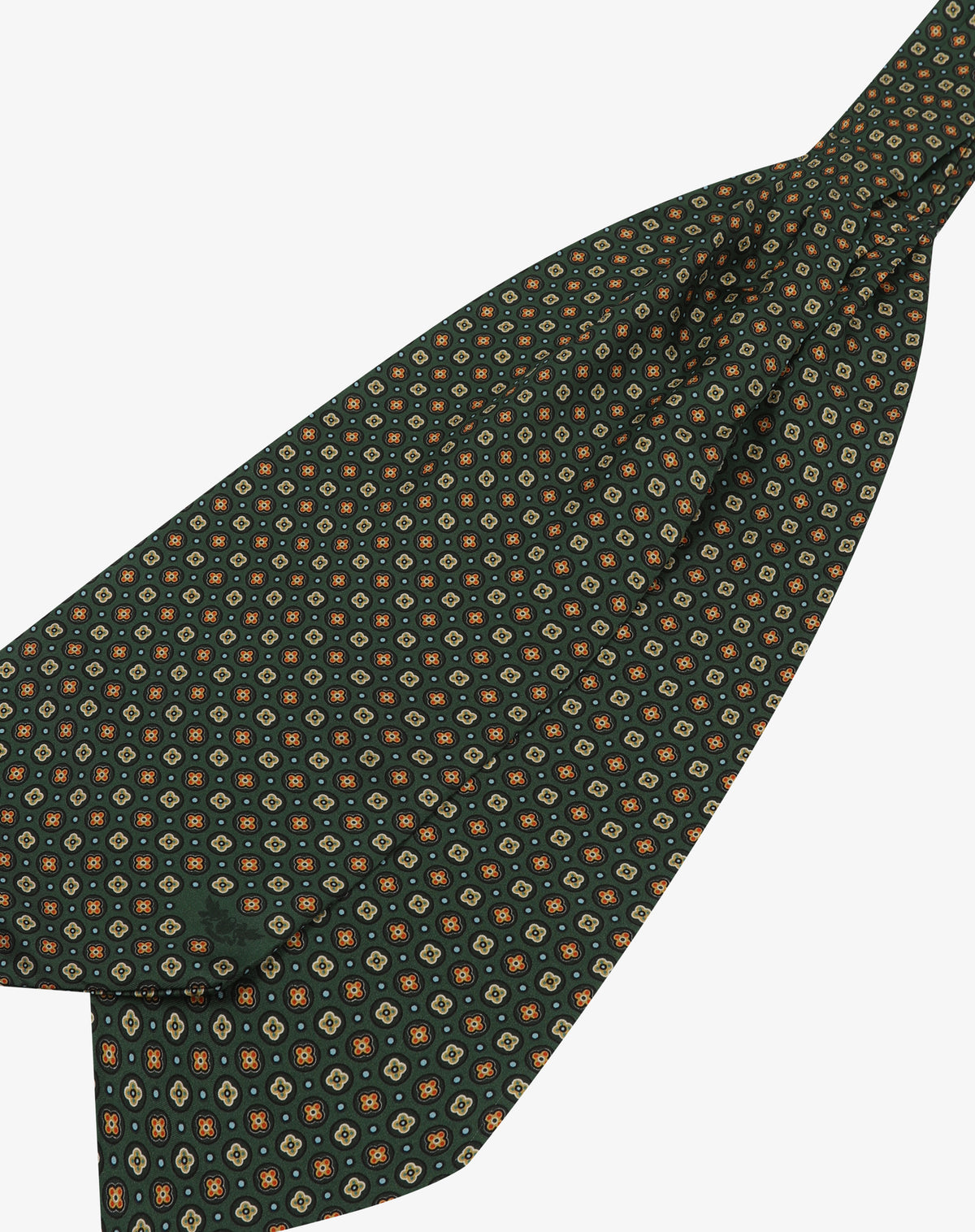 Silk Double Ascot Tie - The Toshima | Forest