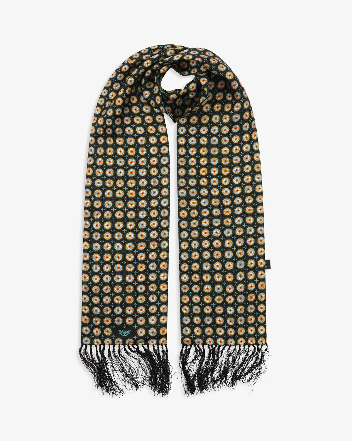 Silk Aviator Scarf - The Bellingham | Black