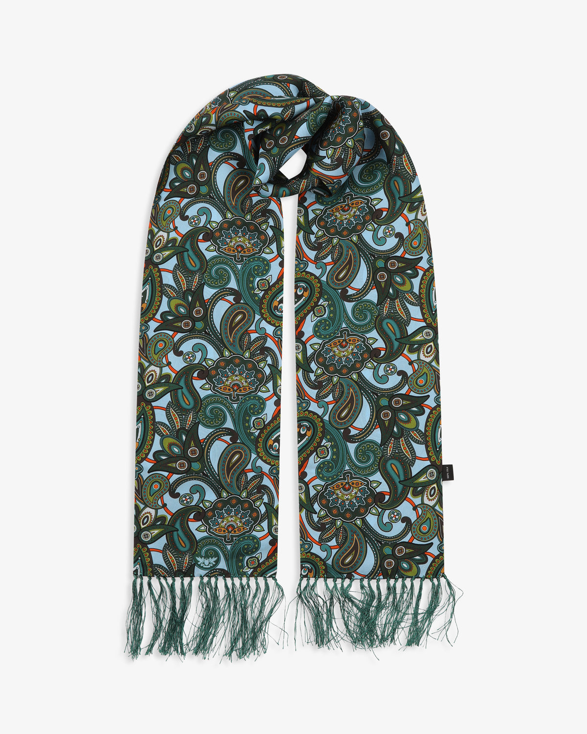 Silk Aviator Scarf - The Windermere | Ice Blue