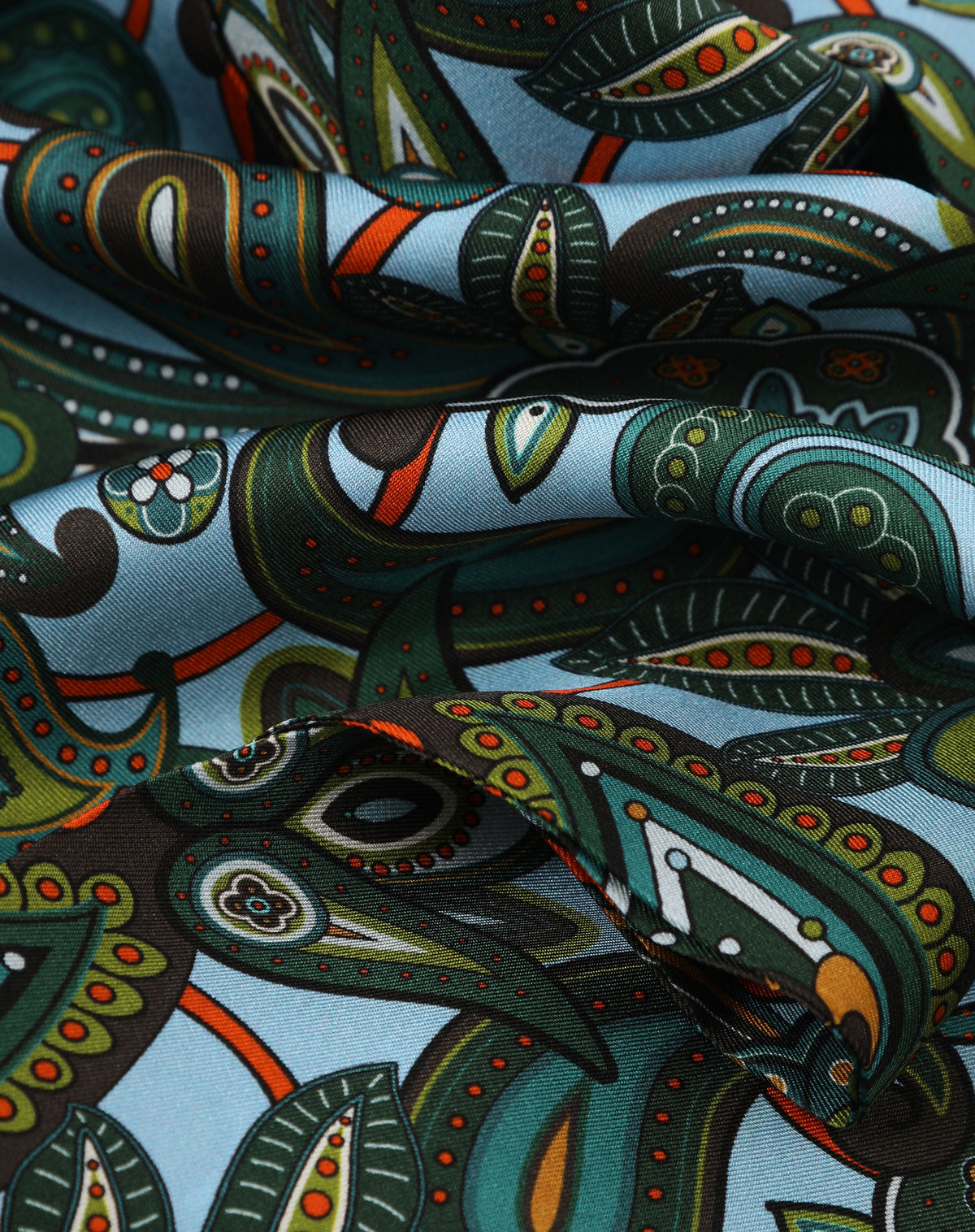 Silk Aviator Scarf - The Windermere | Ice Blue