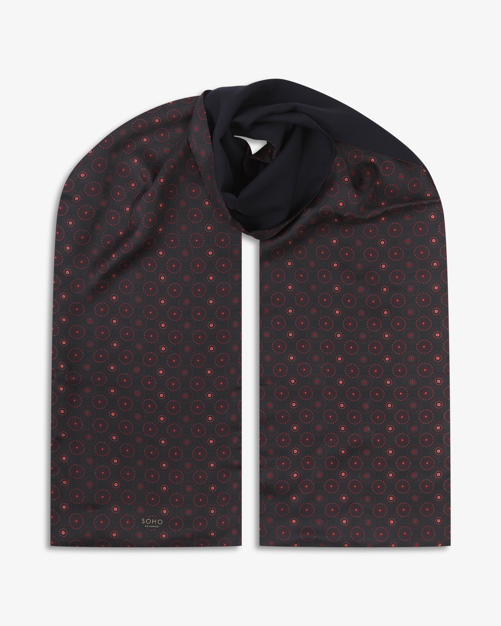 Men's Wool-Backed Silk Dress Scarf - Seattle | Good Fortune