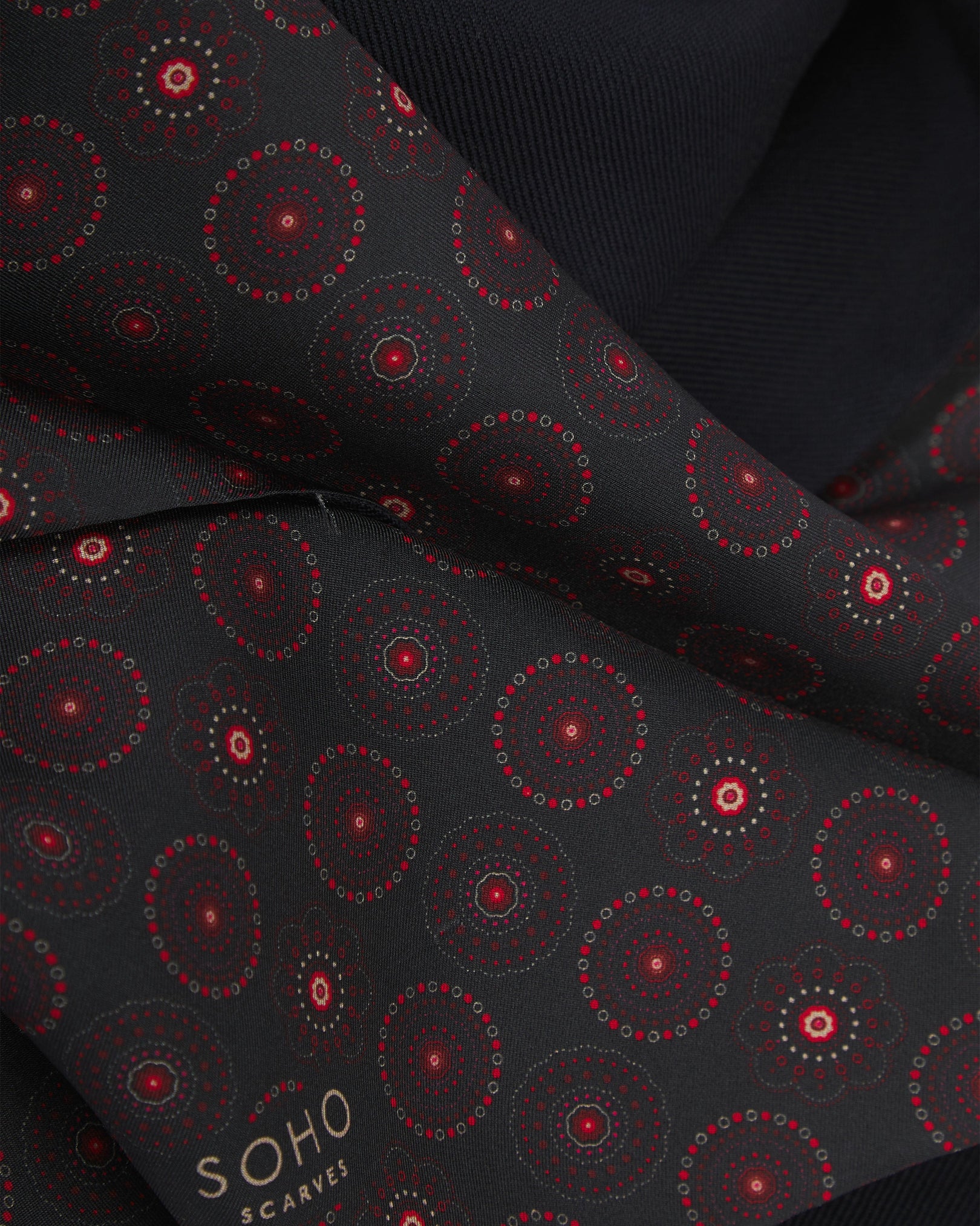 Men's Wool-Backed Silk Dress Scarf - Seattle | Good Fortune